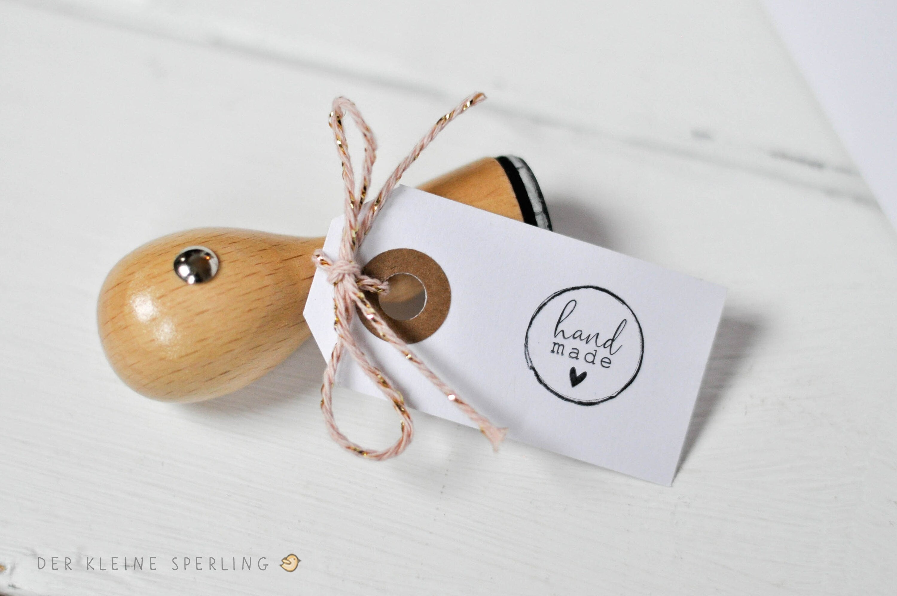 Stempel "handmade" mit Herz, Stempel DIY, Stempel Shop, selbstgemacht