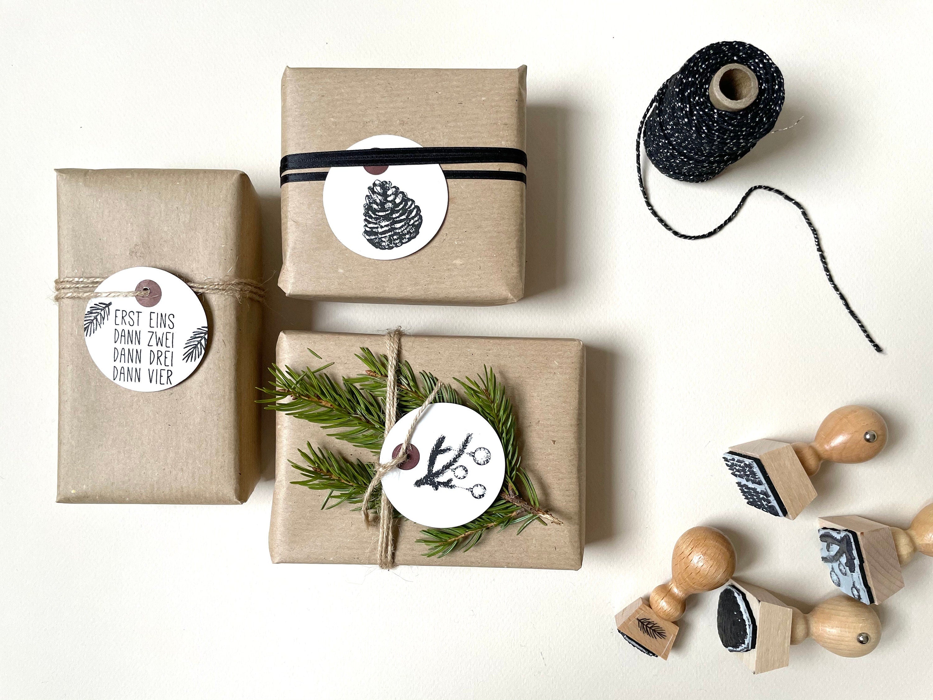 Stempel Weihnachten | Textstempel "Erst eins dann zwei ..." | Weihnachtsstempel | Adventskalender