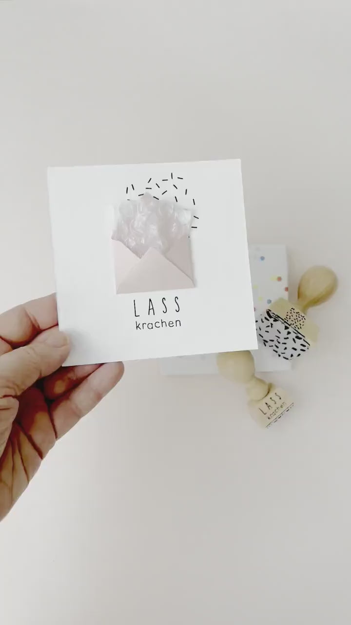 Stempel LASS krachen | Stempel Geburtstag | Silvester