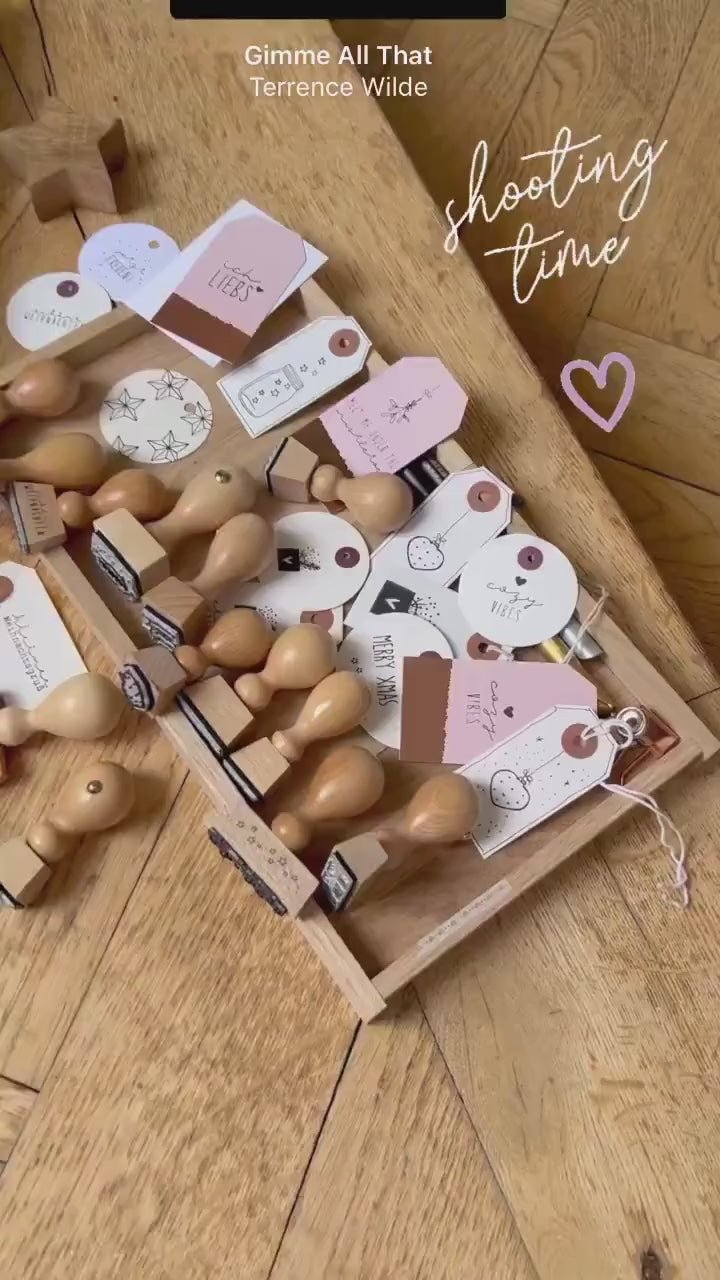 Stempel Weihnachten | Stempel Häuschen & Tannenbäume | Weihnachtsstempel | Adventskalender