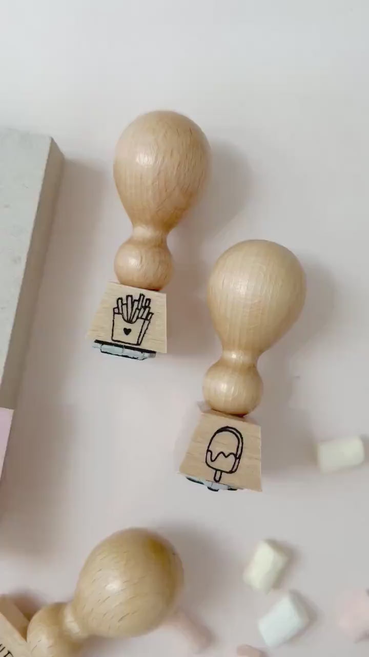 Stempel Pommes | Stempel French Fries | Stempel für Gutschein
