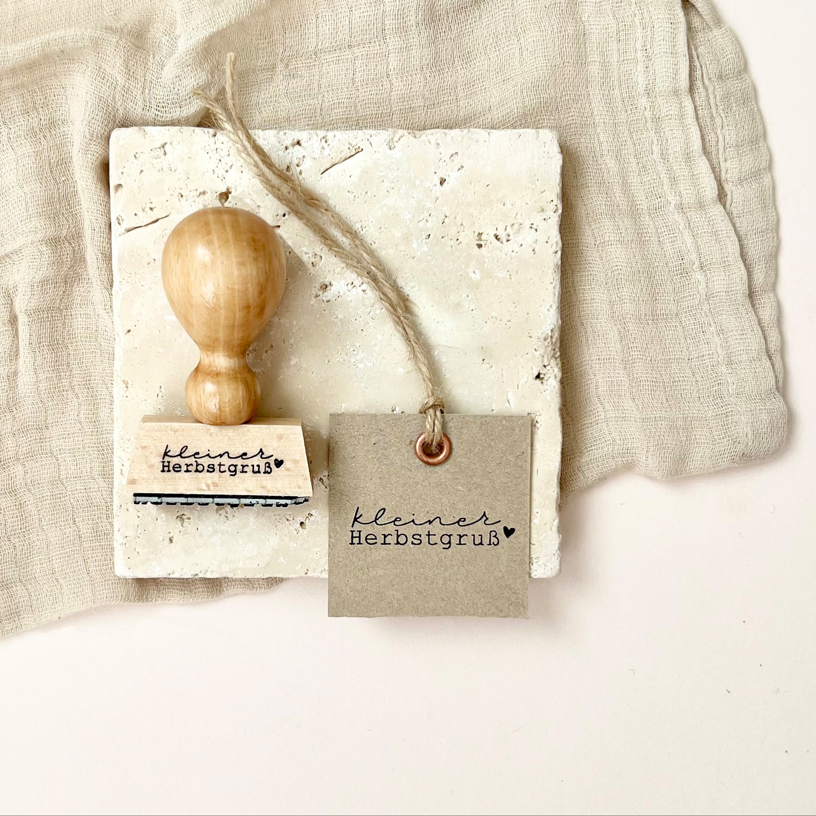 Stempel Herbst | Stempel kleiner Herbstgruß | Herbststempel