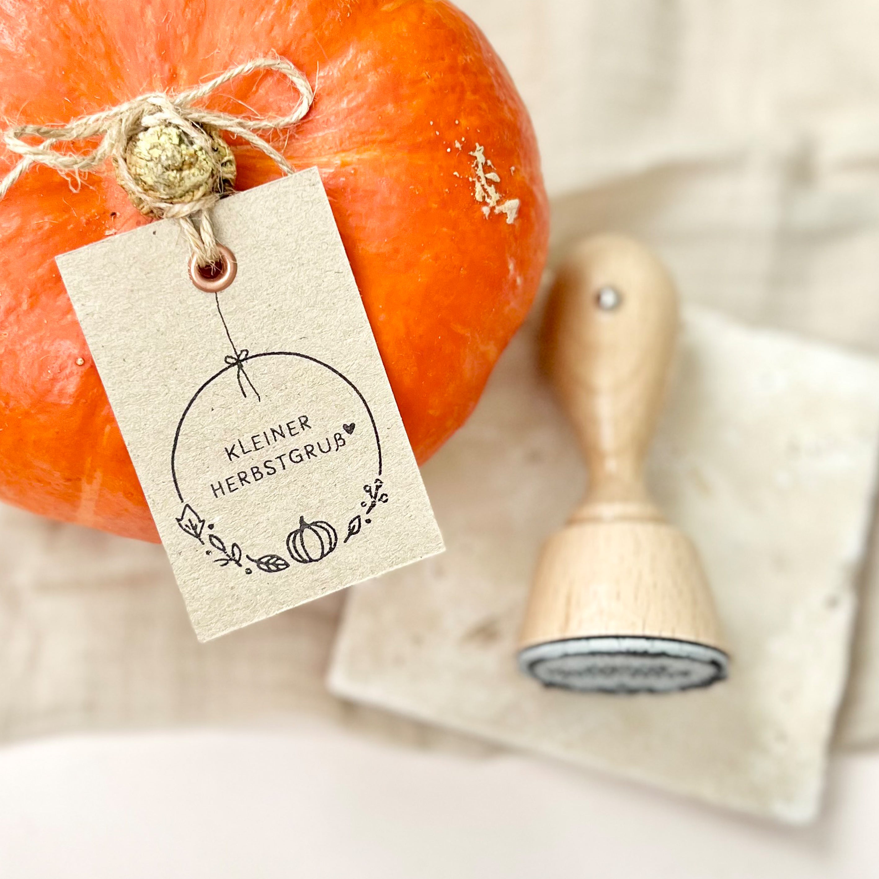Stempel Herbst | Stempel kleiner Herbstgruß | Stempel Herbstkranz