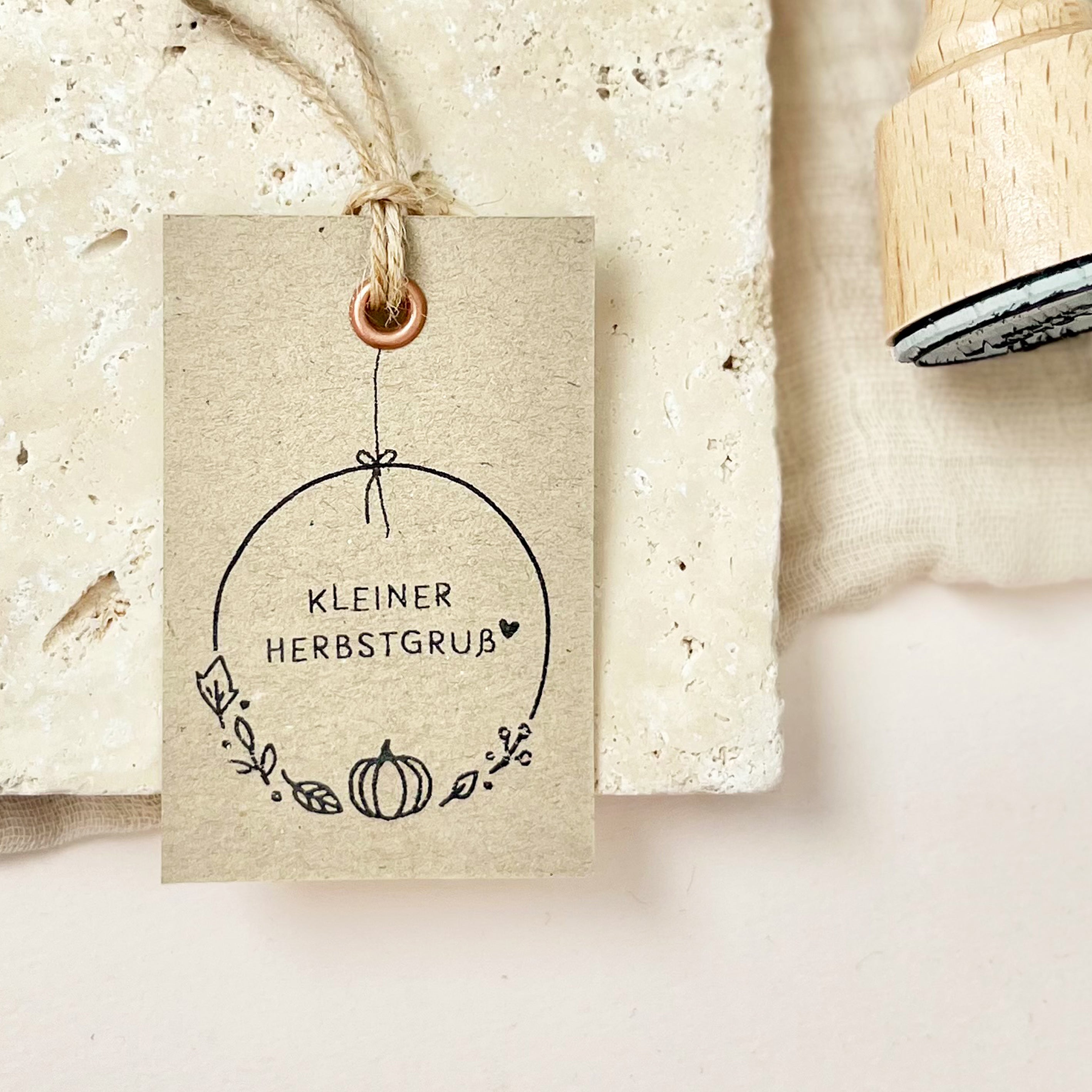 Stempel Herbst | Stempel kleiner Herbstgruß | Stempel Herbstkranz