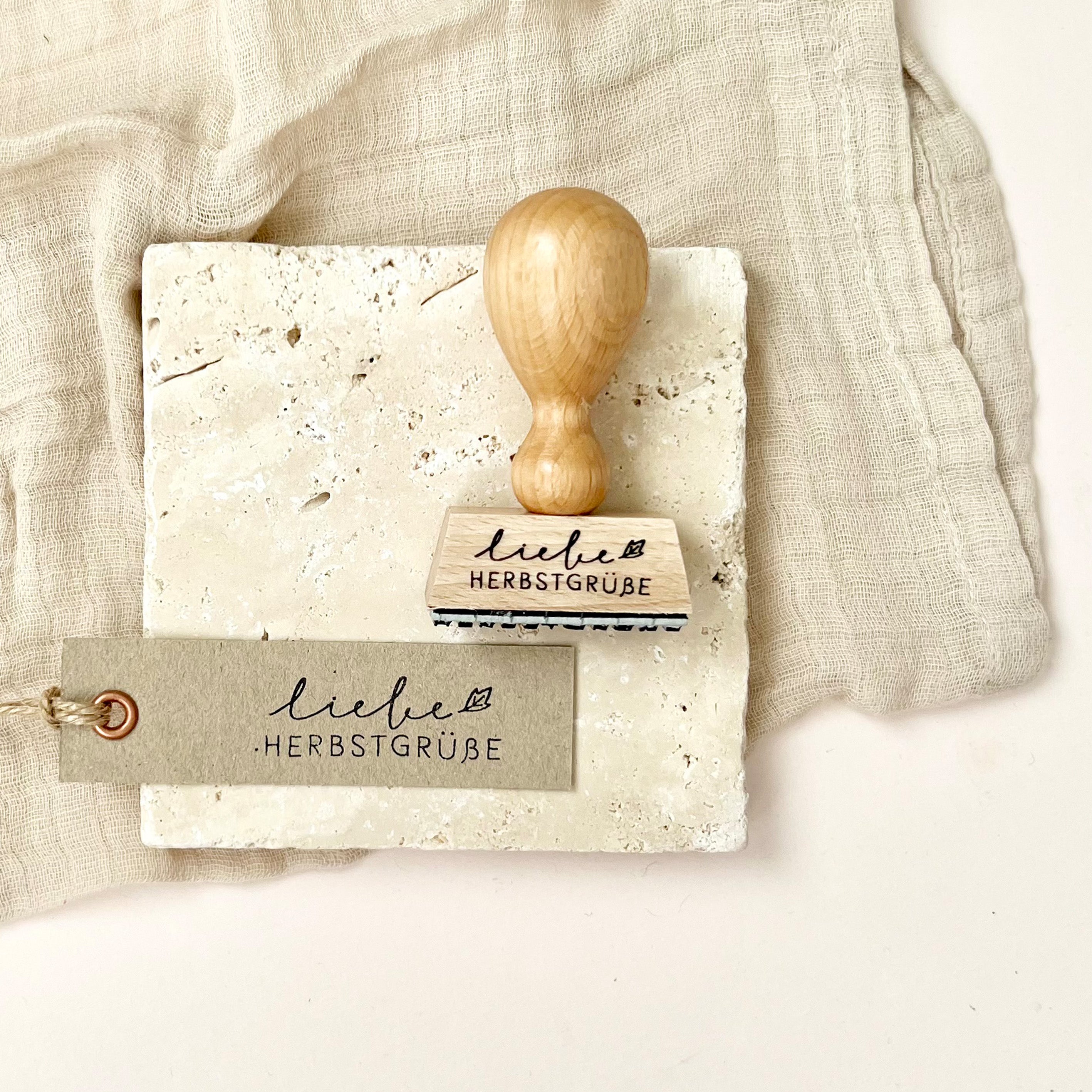 Stempel Herbst | Stempel liebe Herbstgrüße | Herbststempel