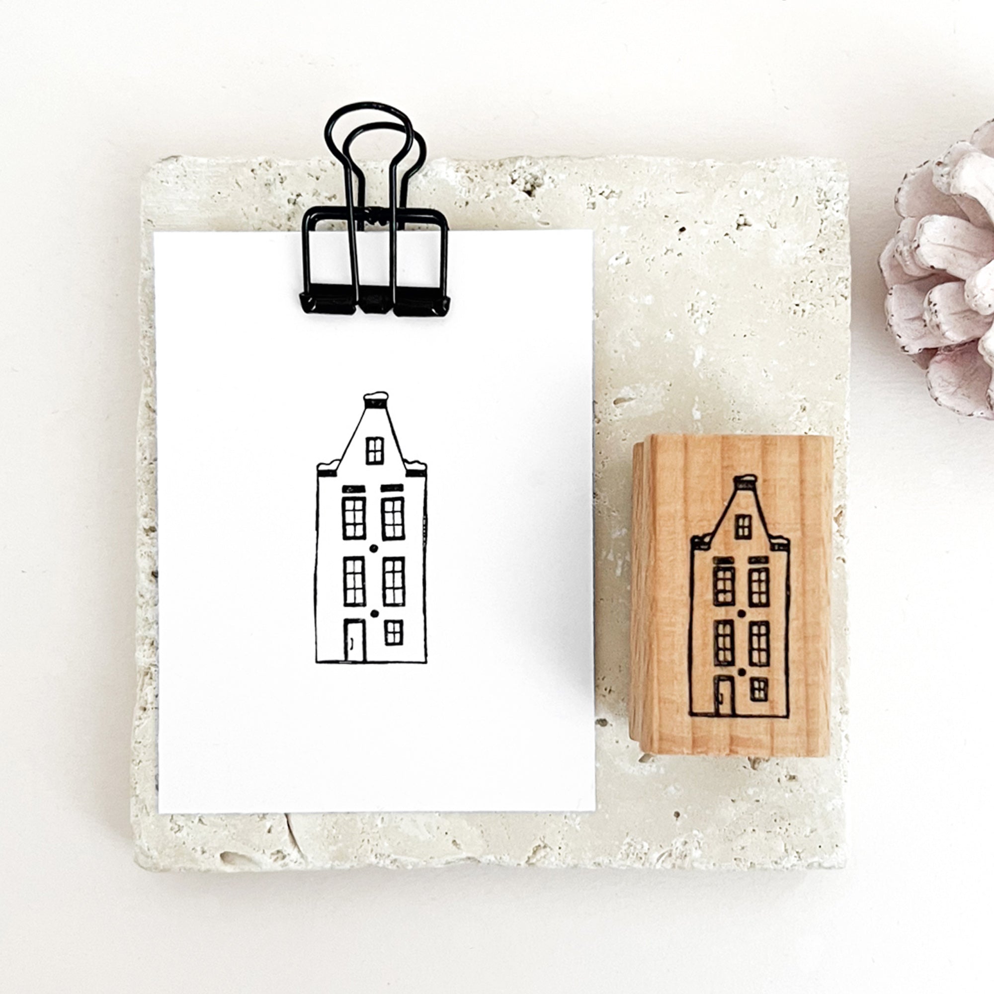 Stempel Weihnachtshaus | Weihnachtsstempel Häuser | Motivstempel Winterdorf Haus