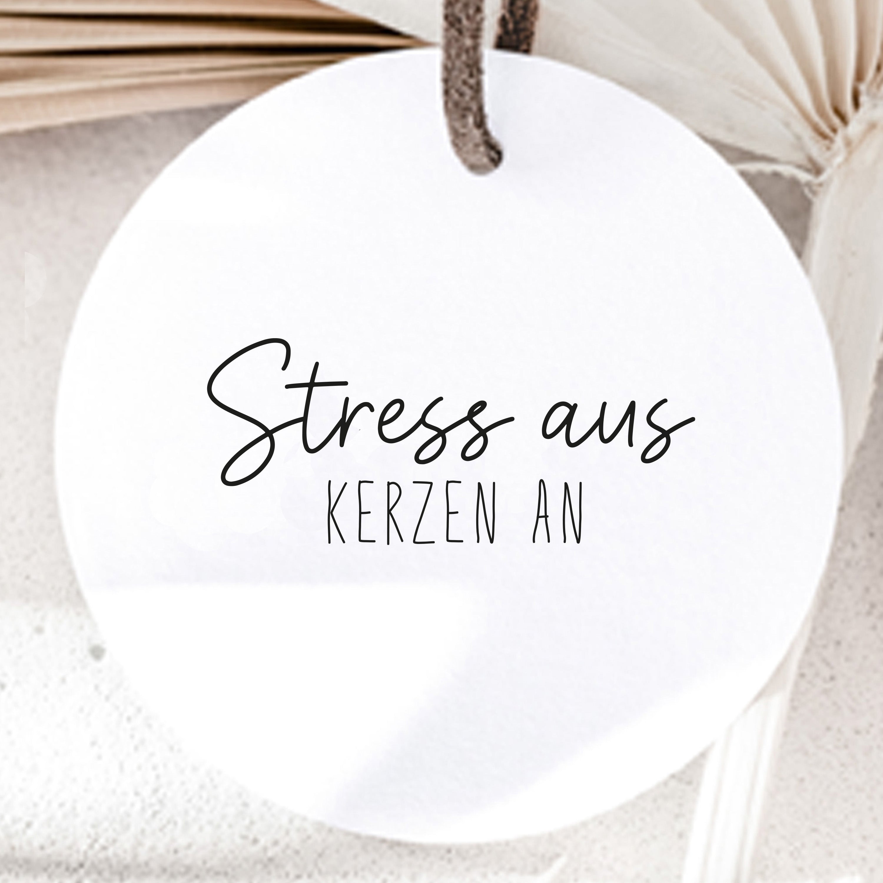 Stempel Stress aus Kerzen an | Stempel Weihnachten | Weihnachtsgruß