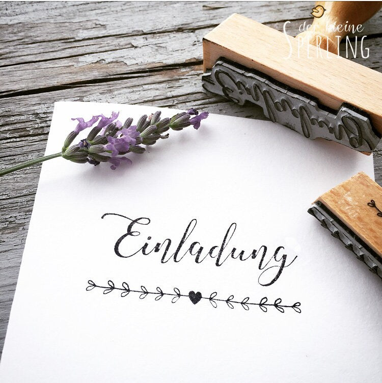 STEMPEL Einladung, Einladung HOCHZEIT, GEBURTSTAG, stempel hochzeit