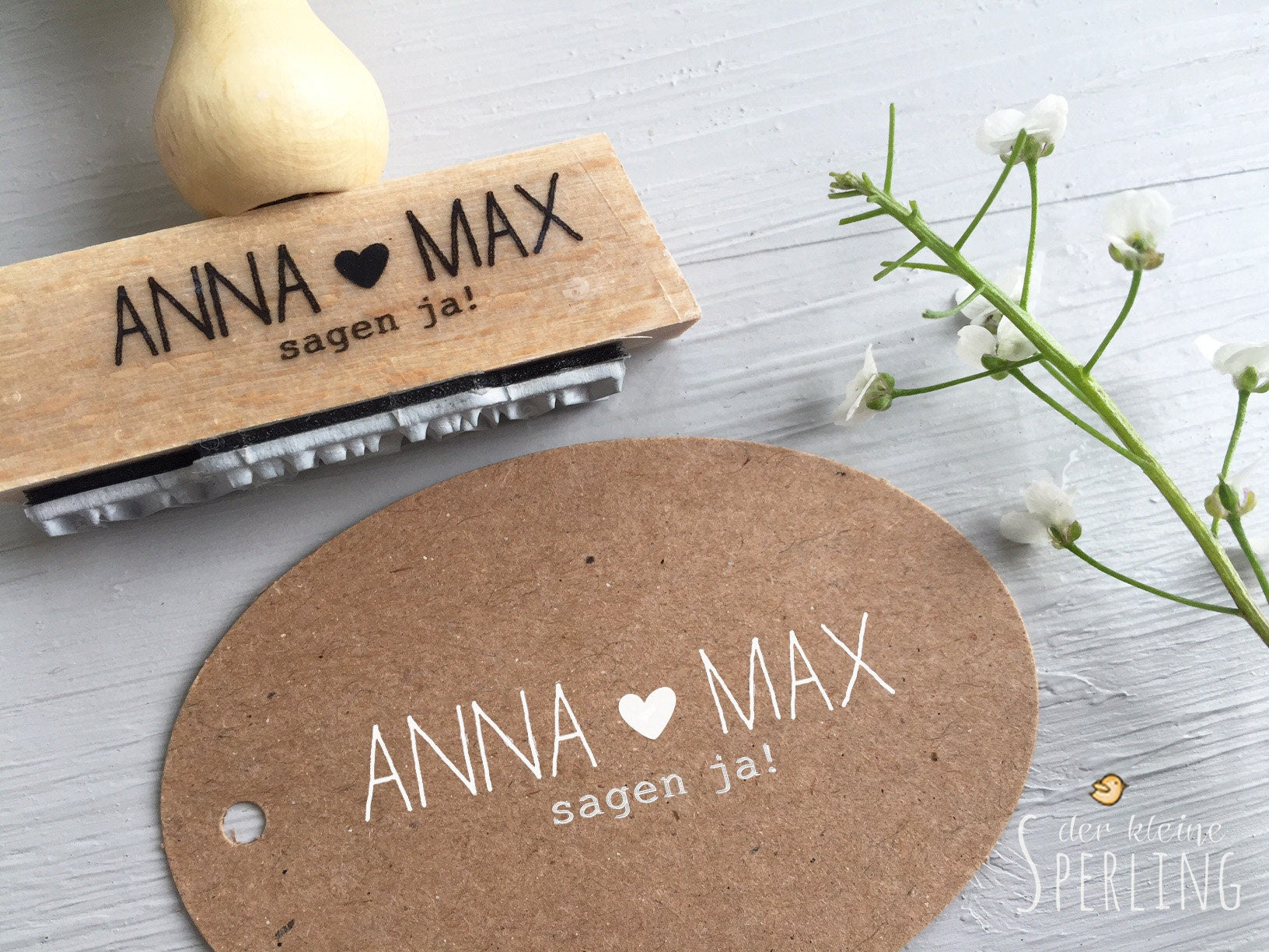 Stempel HOCHZEIT, Wir sagen ja!, Personalisiert