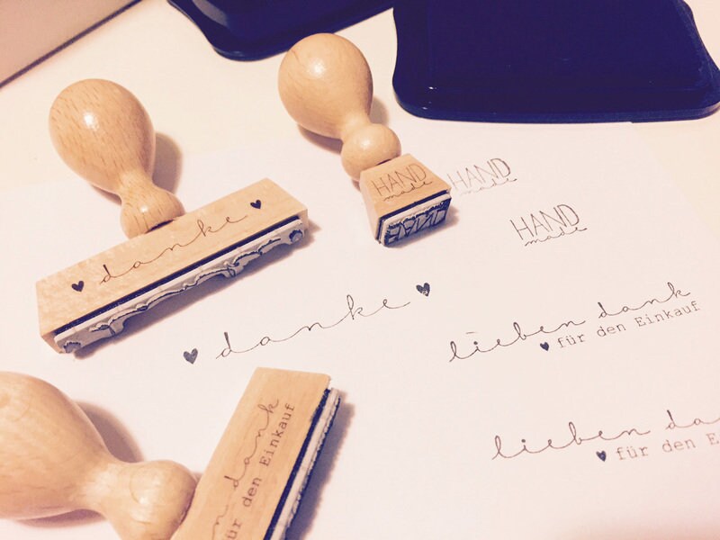 Stempel lieben Dank für den Einkauf