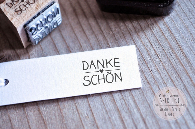 Stempel DANKESCHÖN mit Herz