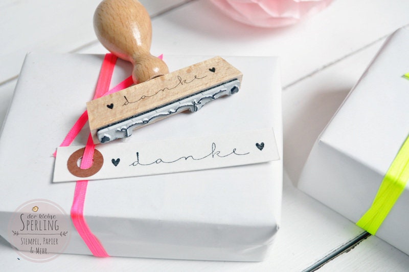 Stempel - danke mit Herz