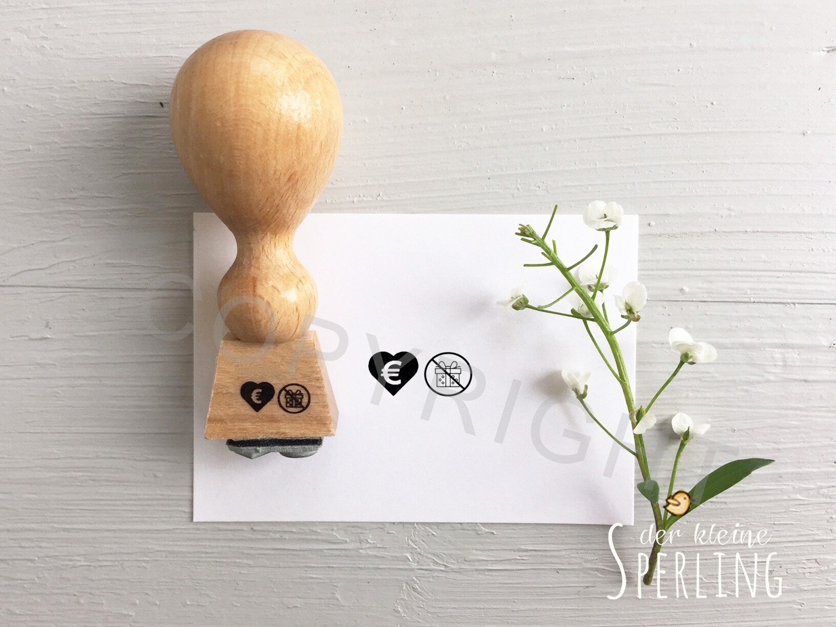 STEMPEL Symbole Geldgeschenk Hochzeitseinladung