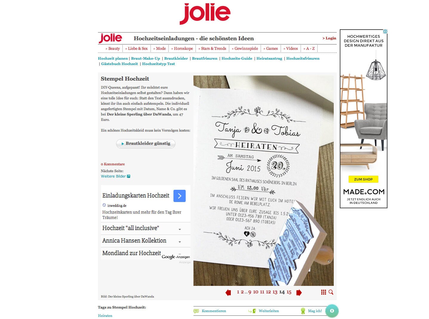 Stempel ACH JA: Symbole Geldgeschenk, Stempel Hochzeit