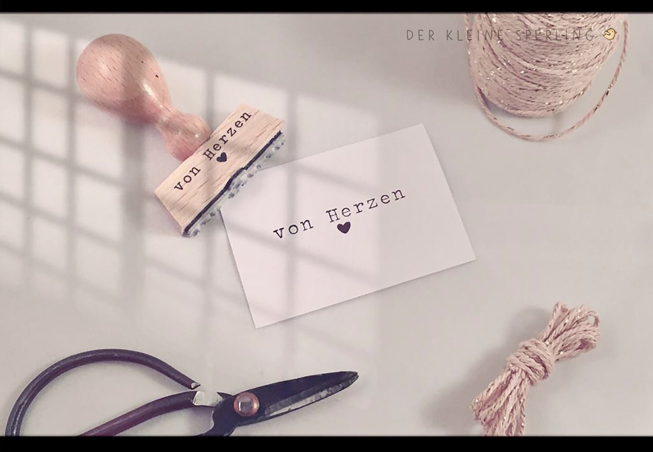 Stempel von Herzen, Stempel Geburtstag, Mitbringsel