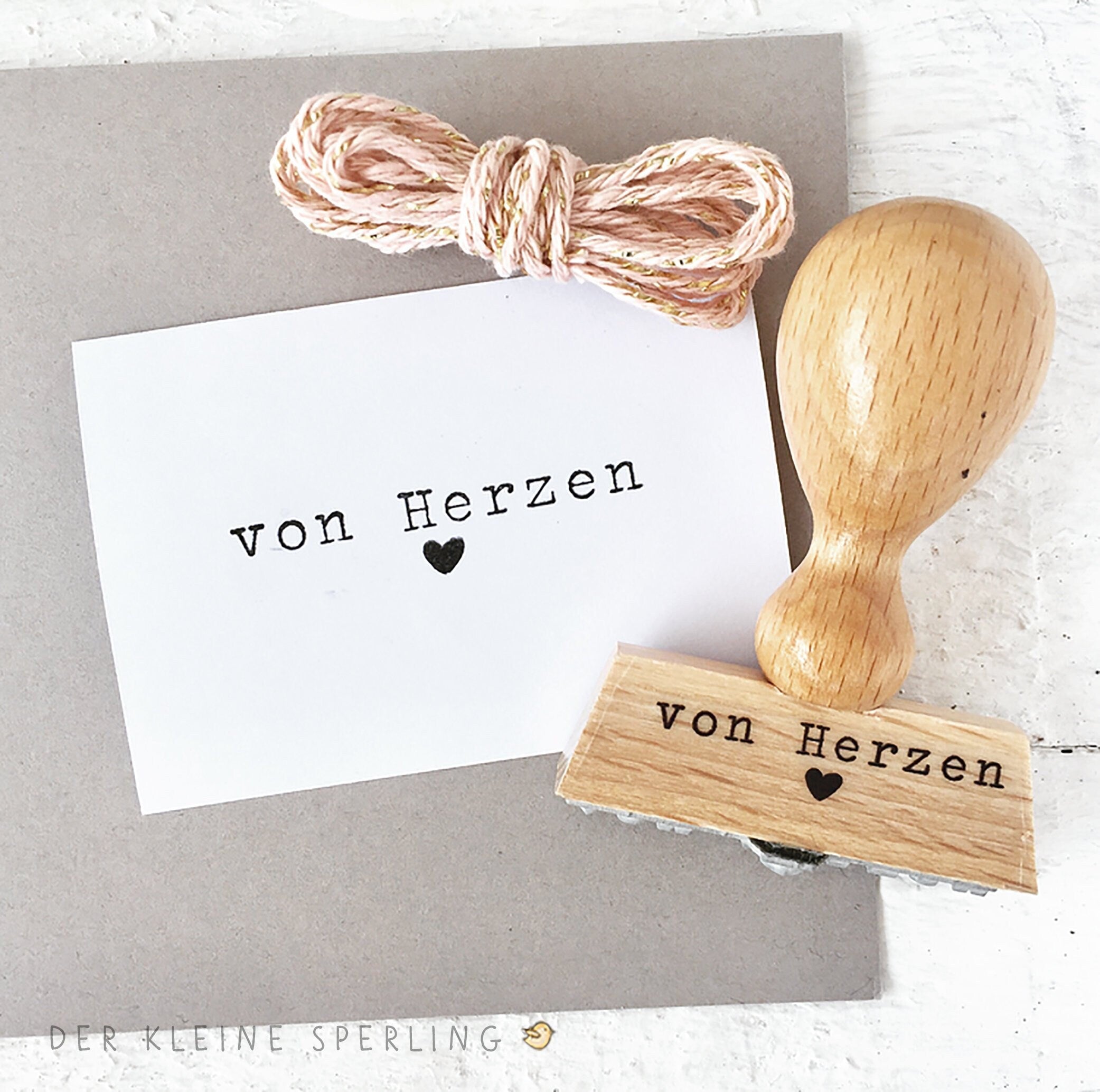 Stempel von Herzen, Stempel Geburtstag, Mitbringsel