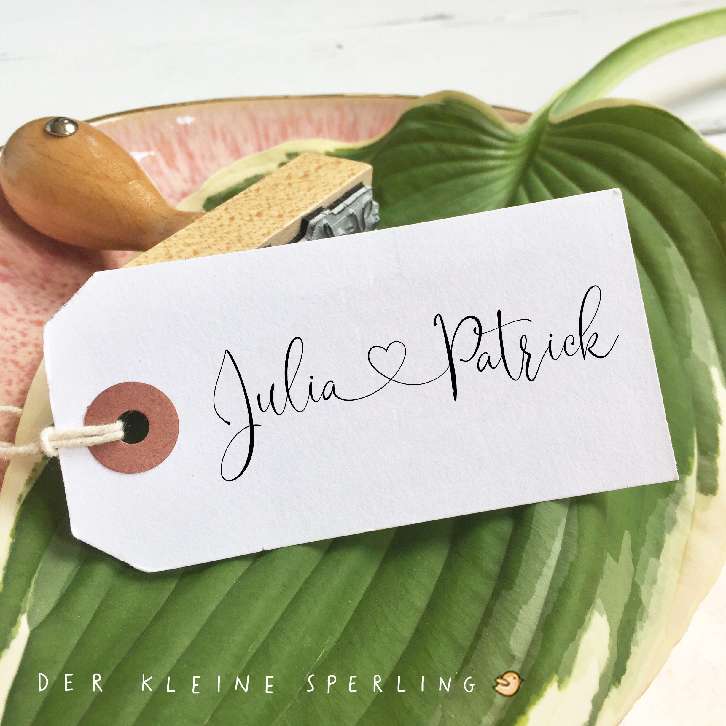 Stempel HOCHZEIT Name, Herz verbunden, Hochzeitseinladung, Hochzeitsstempel, Stempel Hochzeit, personalisiert, Hochzeit Stempel