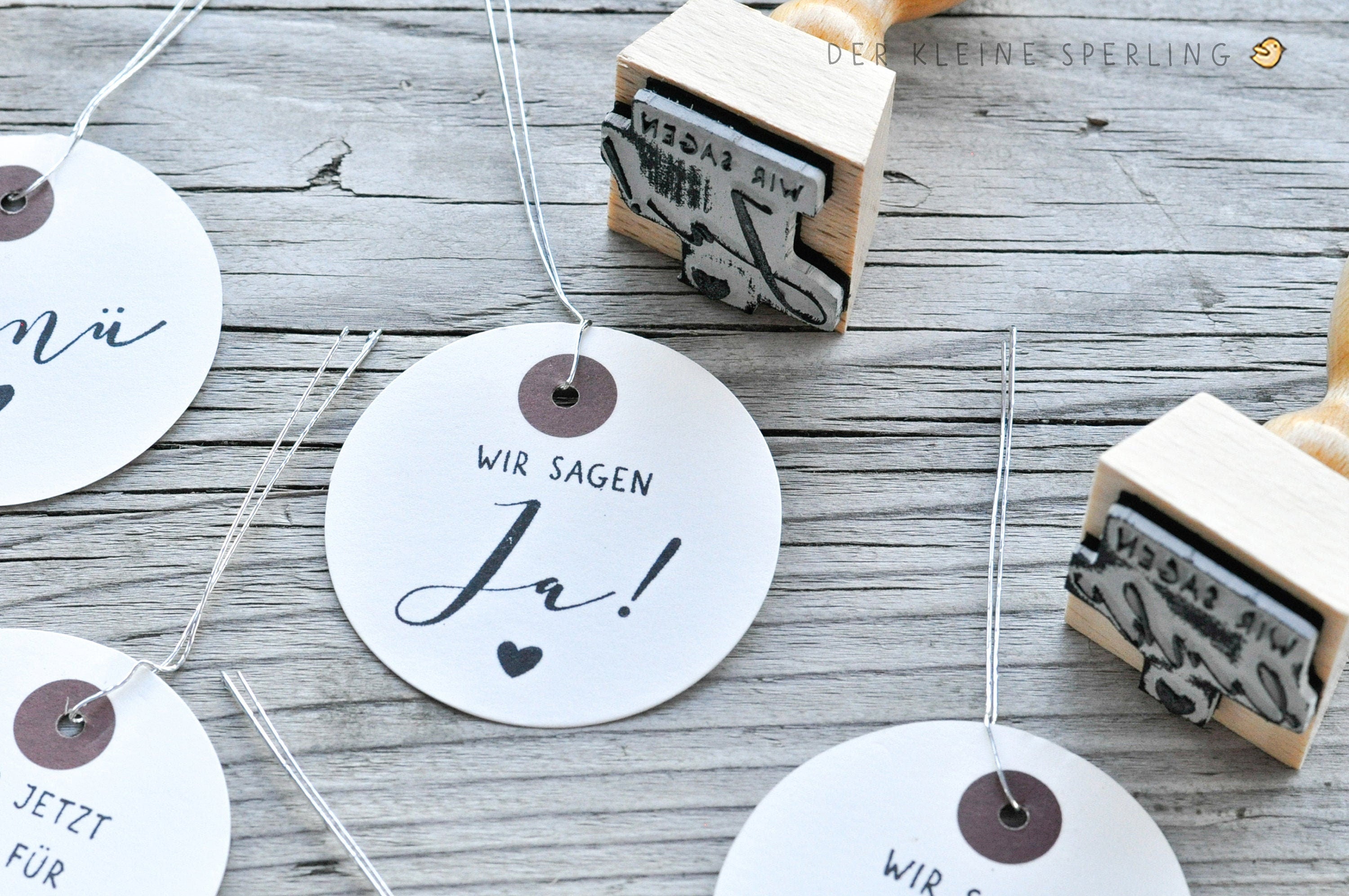 Stempel HOCHZEIT, Wir sagen ja!, Hochzeitsstempel, Stempel Hochzeitseinladung, Stempel Hochzeitspost, Stempel mit Herz