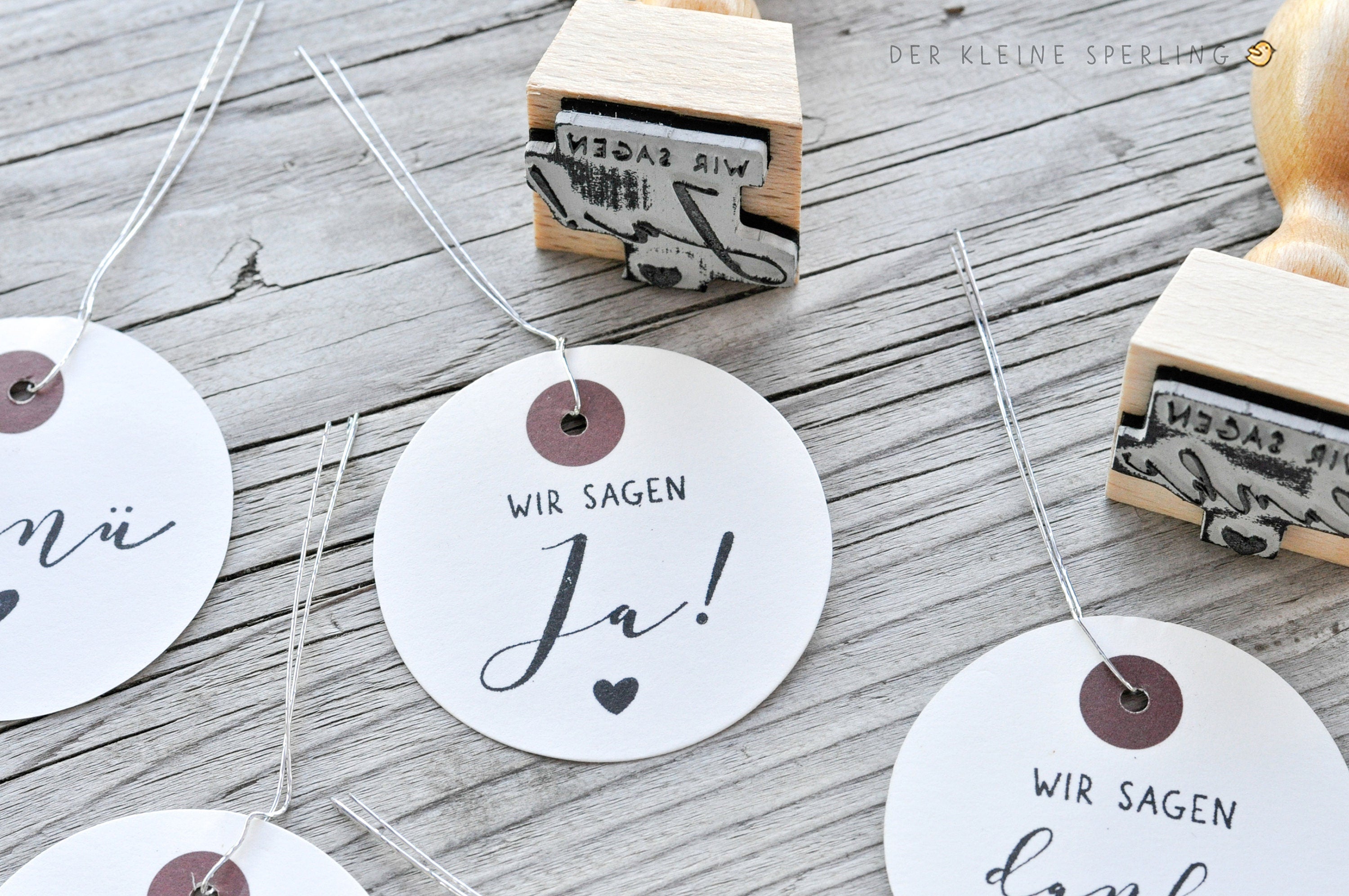 Stempel HOCHZEIT, Wir sagen ja!, Hochzeitsstempel, Stempel Hochzeitseinladung, Stempel Hochzeitspost, Stempel mit Herz