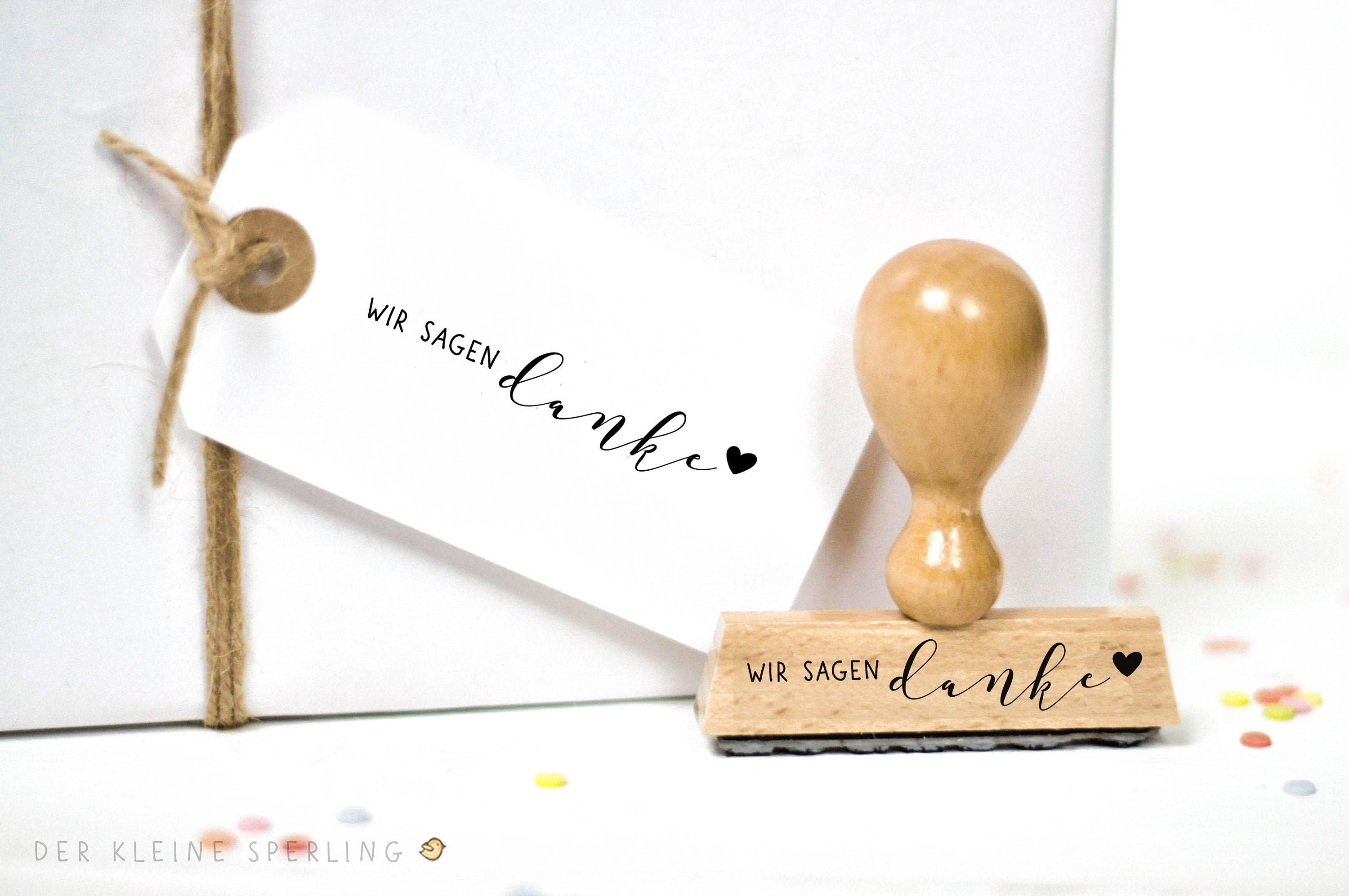 Stempel danke | Stempel wir sagen danke | dankeschön | Stempel Hochzeit