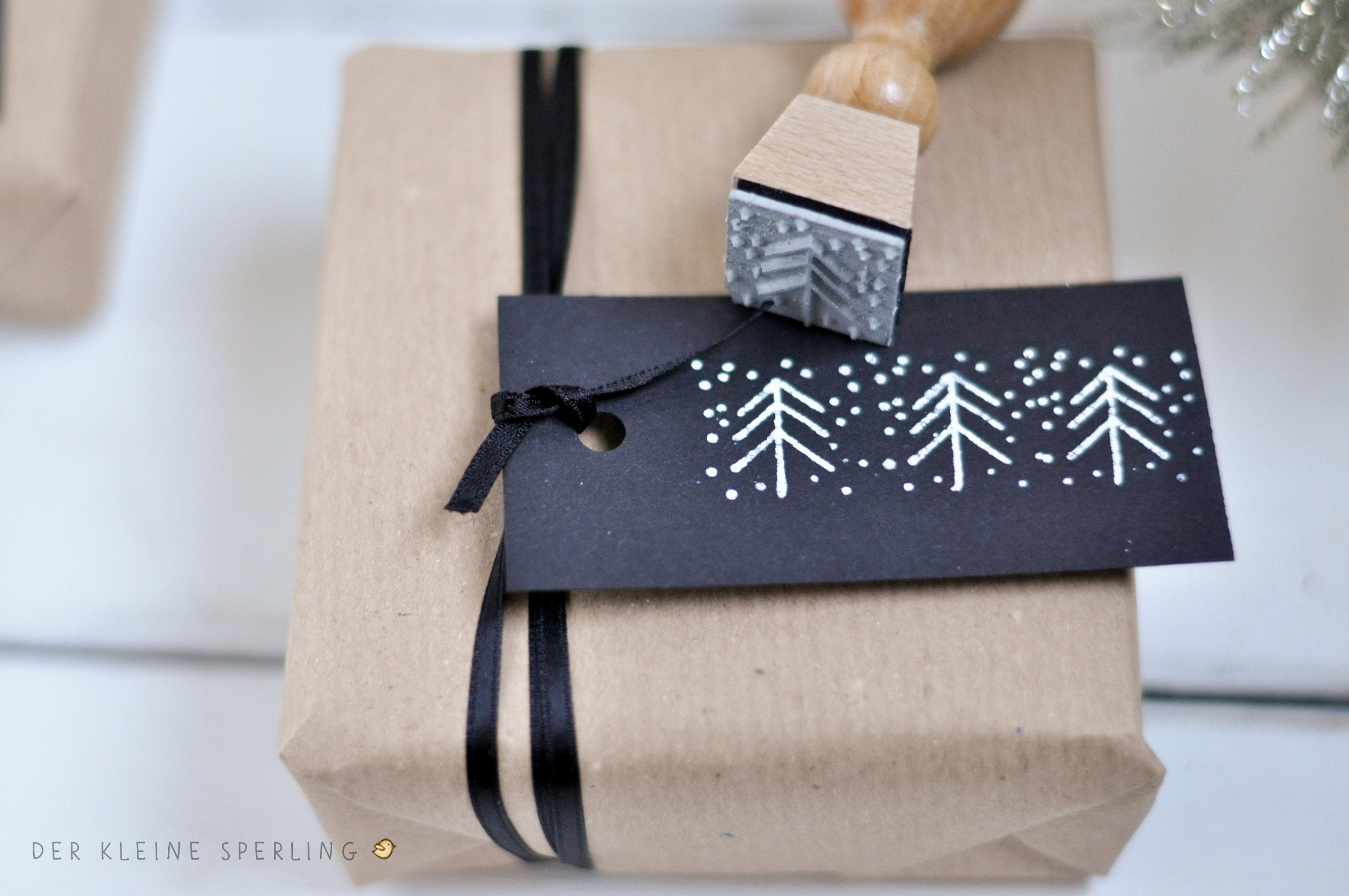 Stempel Weihnachten | Stempel Tannenbaum | Frohe Weihnachten | Merry Christmas | Stempel Schneeflocken