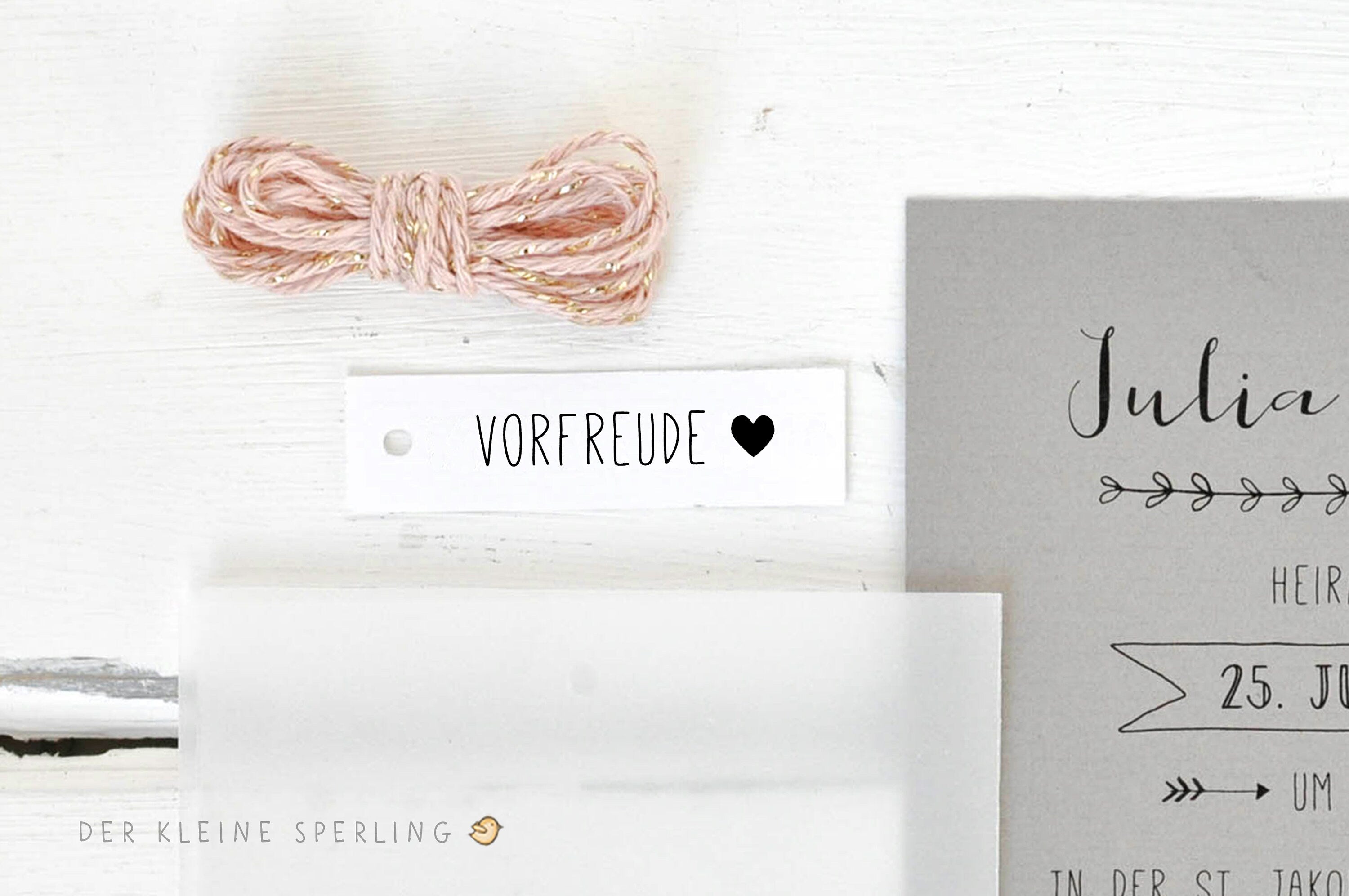 Stempel VORFREUDE Stempel Hochzeit Mit Herz