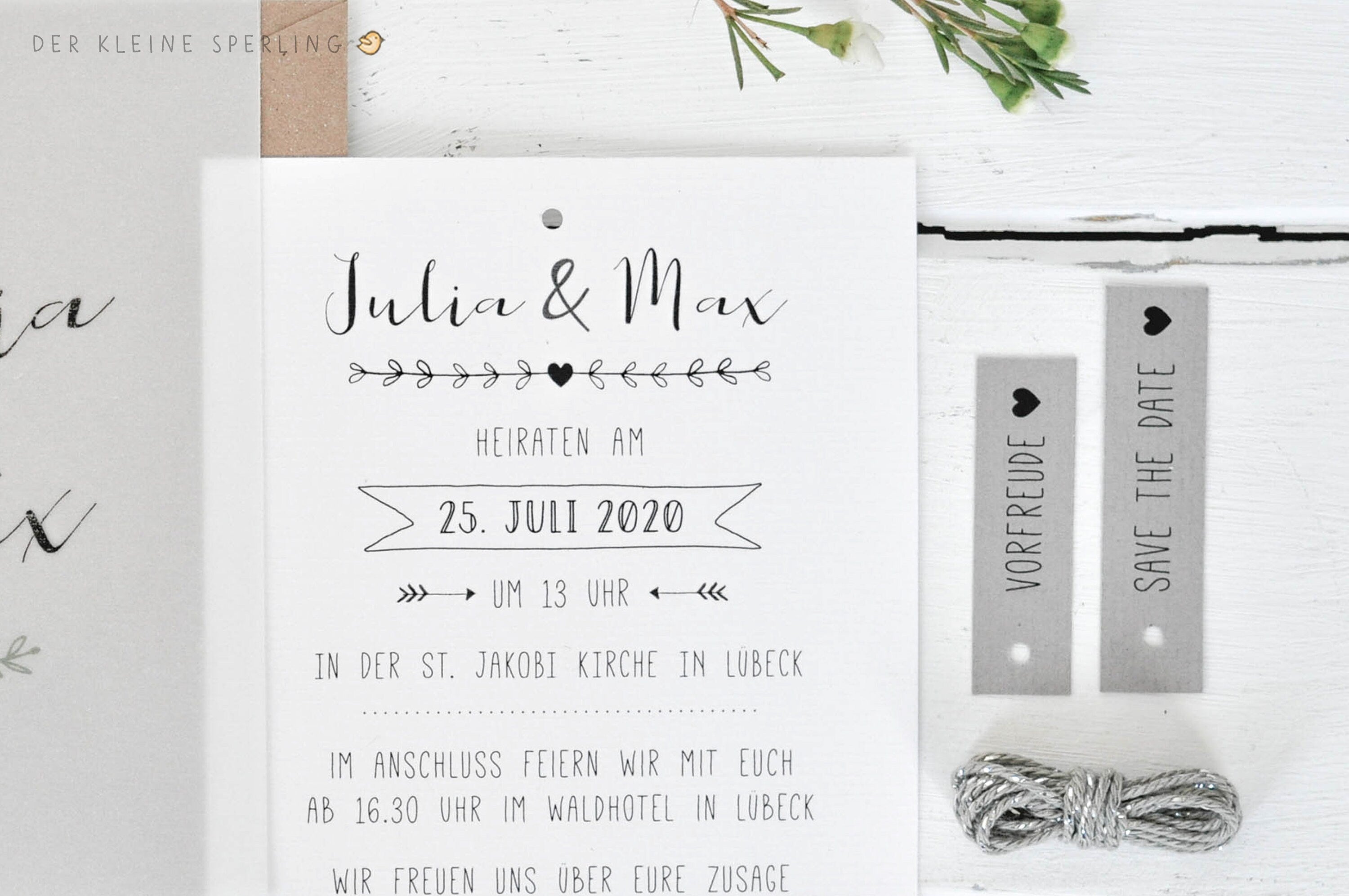 Stempel VORFREUDE Stempel Hochzeit Mit Herz