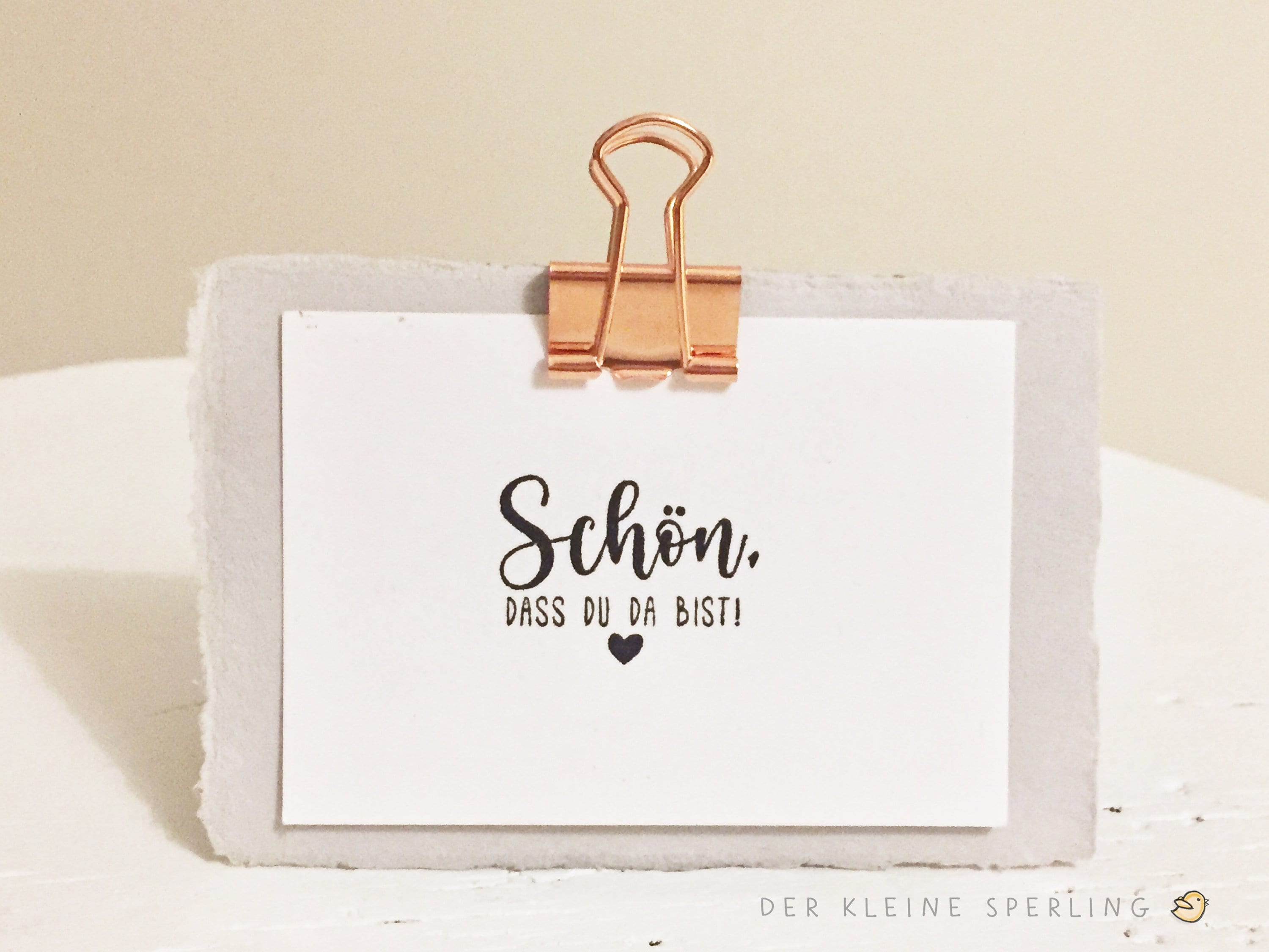 Stempel HOCHZEIT Schön, dass du da bist!, mit Herz, Stempel Gastgeschenk