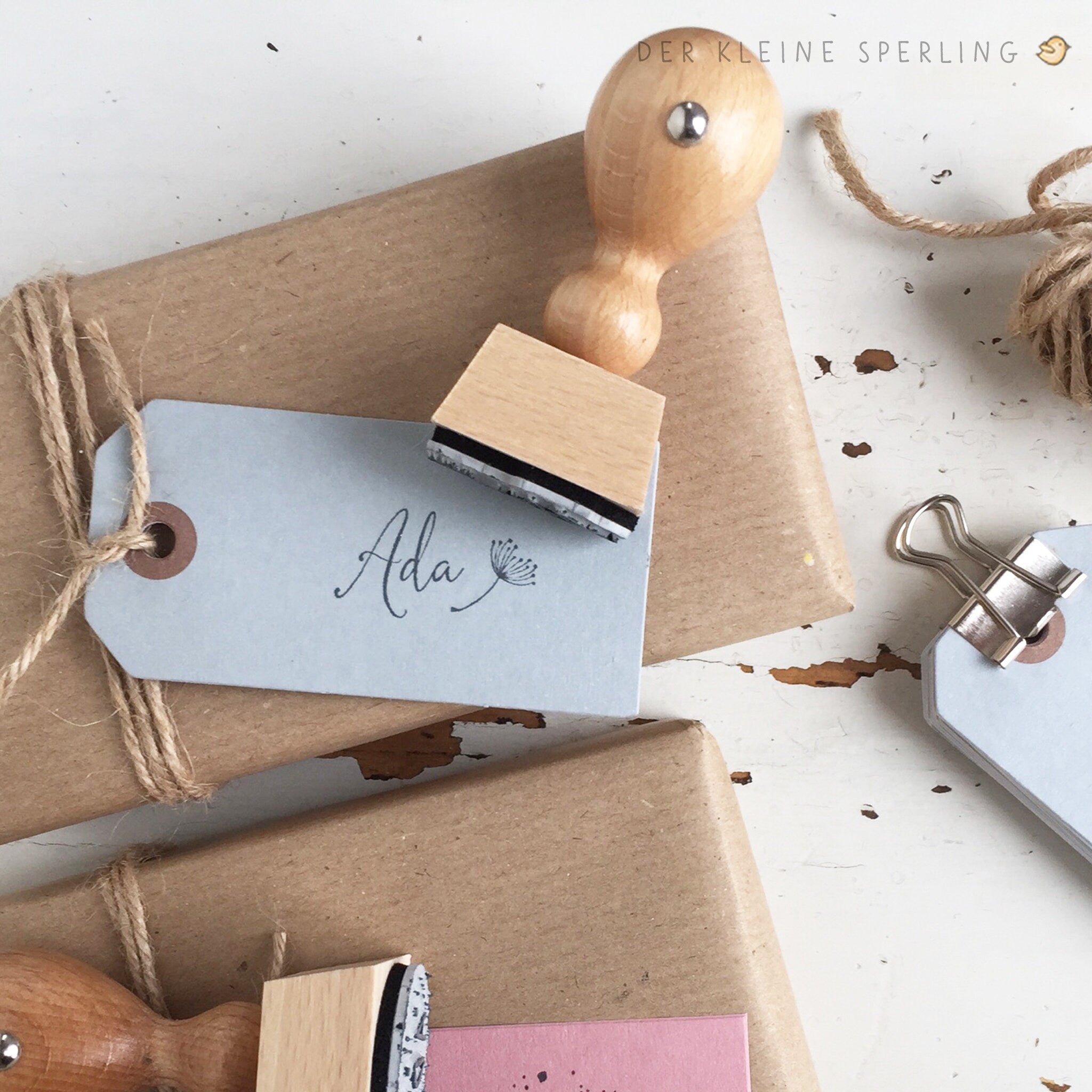 Stempel Name Pusteblume, Namensstempel, Schulanfang, Schultüte, Einschulung, Geburtstag, Weihnachtsgeschenk