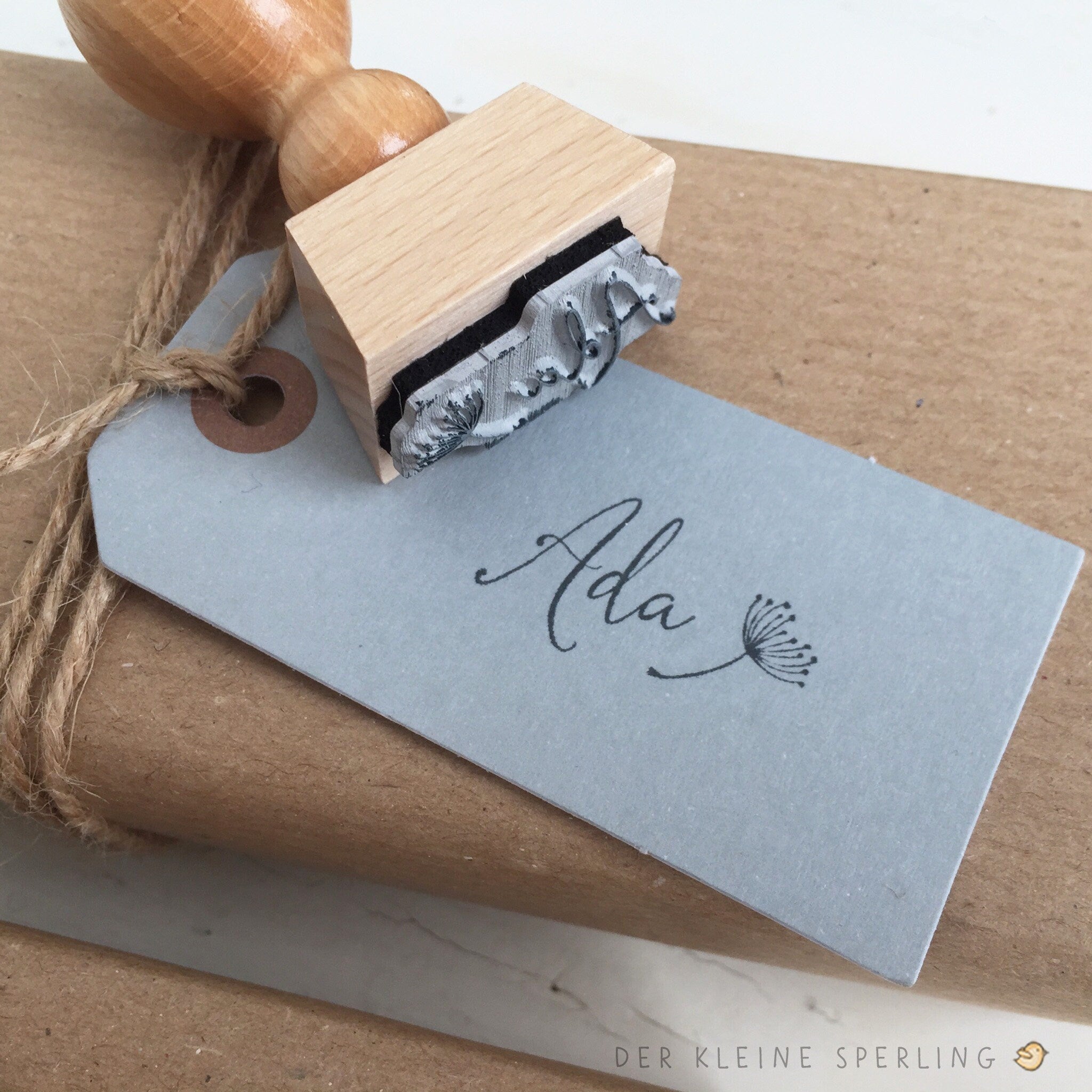 Stempel Name Pusteblume, Namensstempel, Schulanfang, Schultüte, Einschulung, Geburtstag, Weihnachtsgeschenk