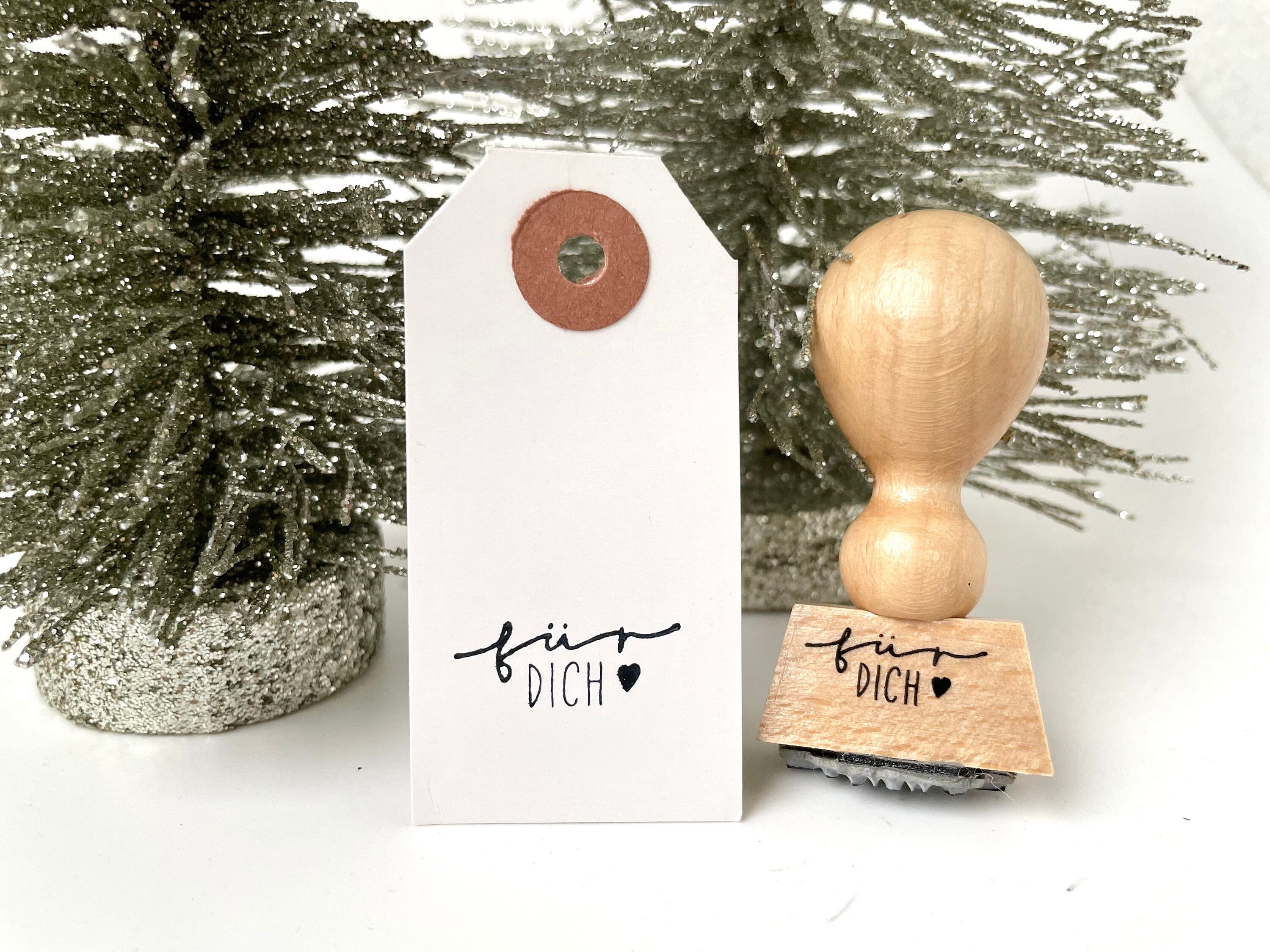 Stempel für dich mit Herz, Stempel Weihnachten, Stempel Geburtstag, Stempel Hochzeit