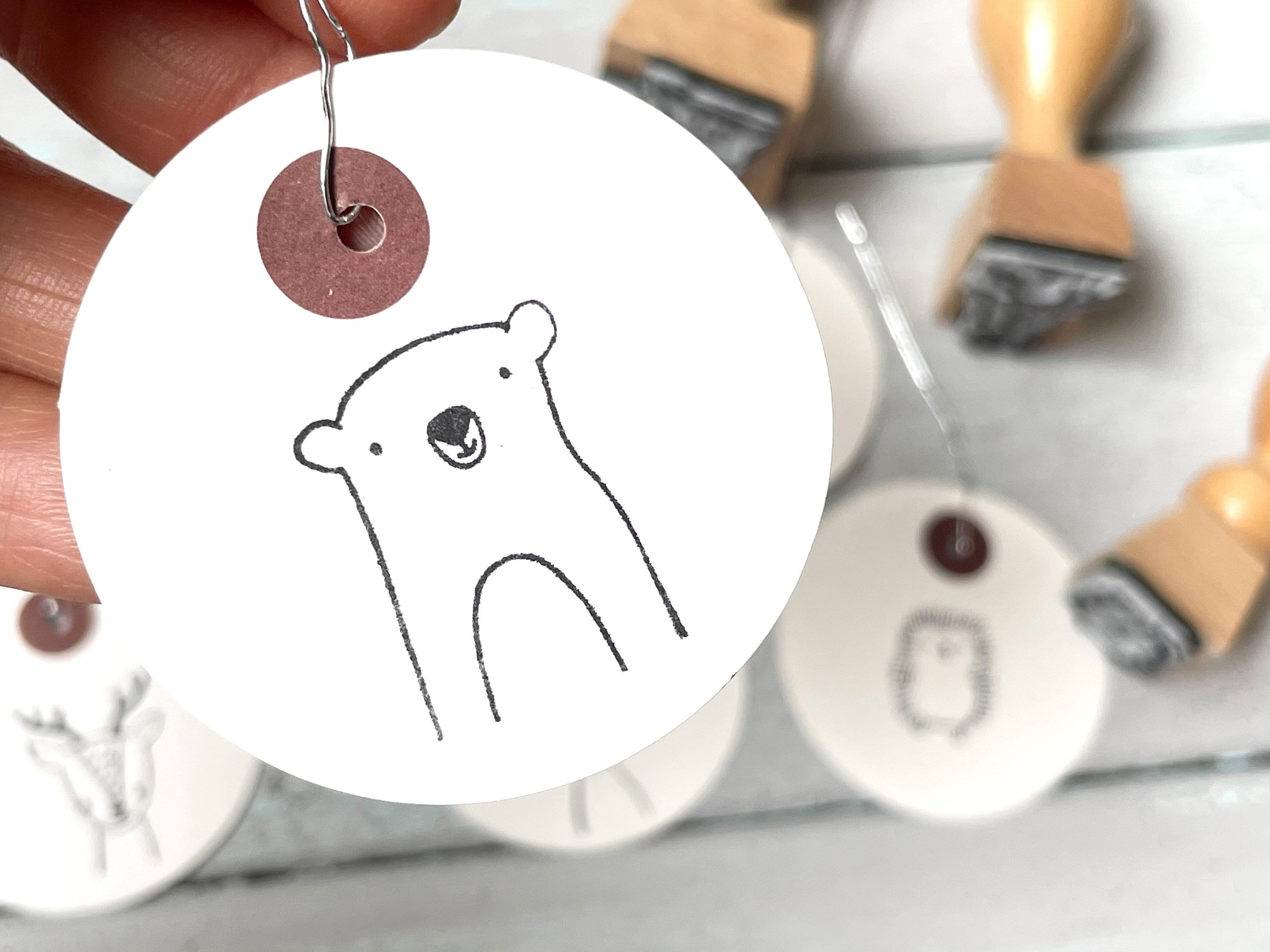 Stempel Bär | Stempel Waldtier | Kindergeburtstag | Schulanfang