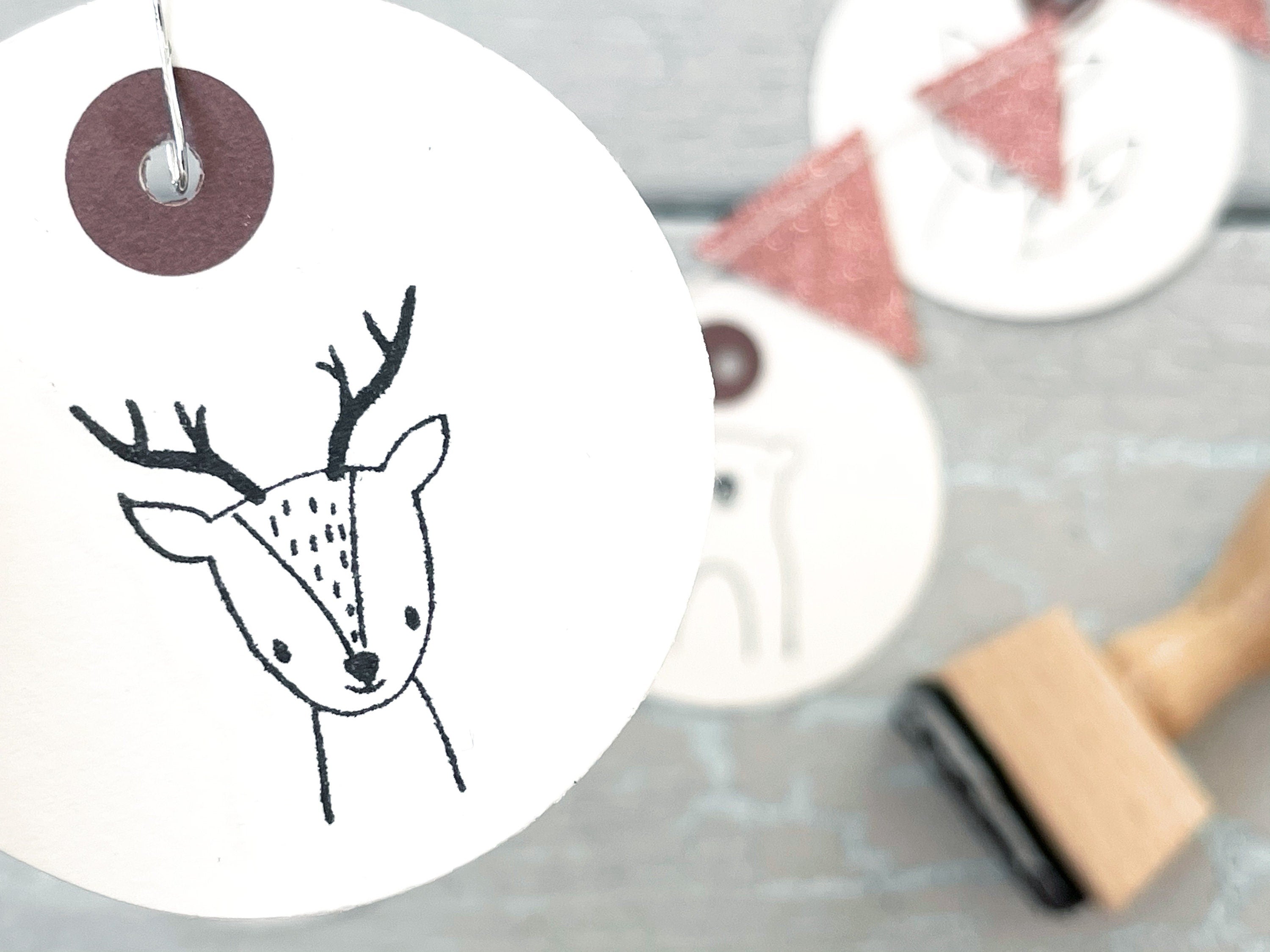 Stempel Reh | Stempel Waldtier | Kindergeburtstag | Schulanfang