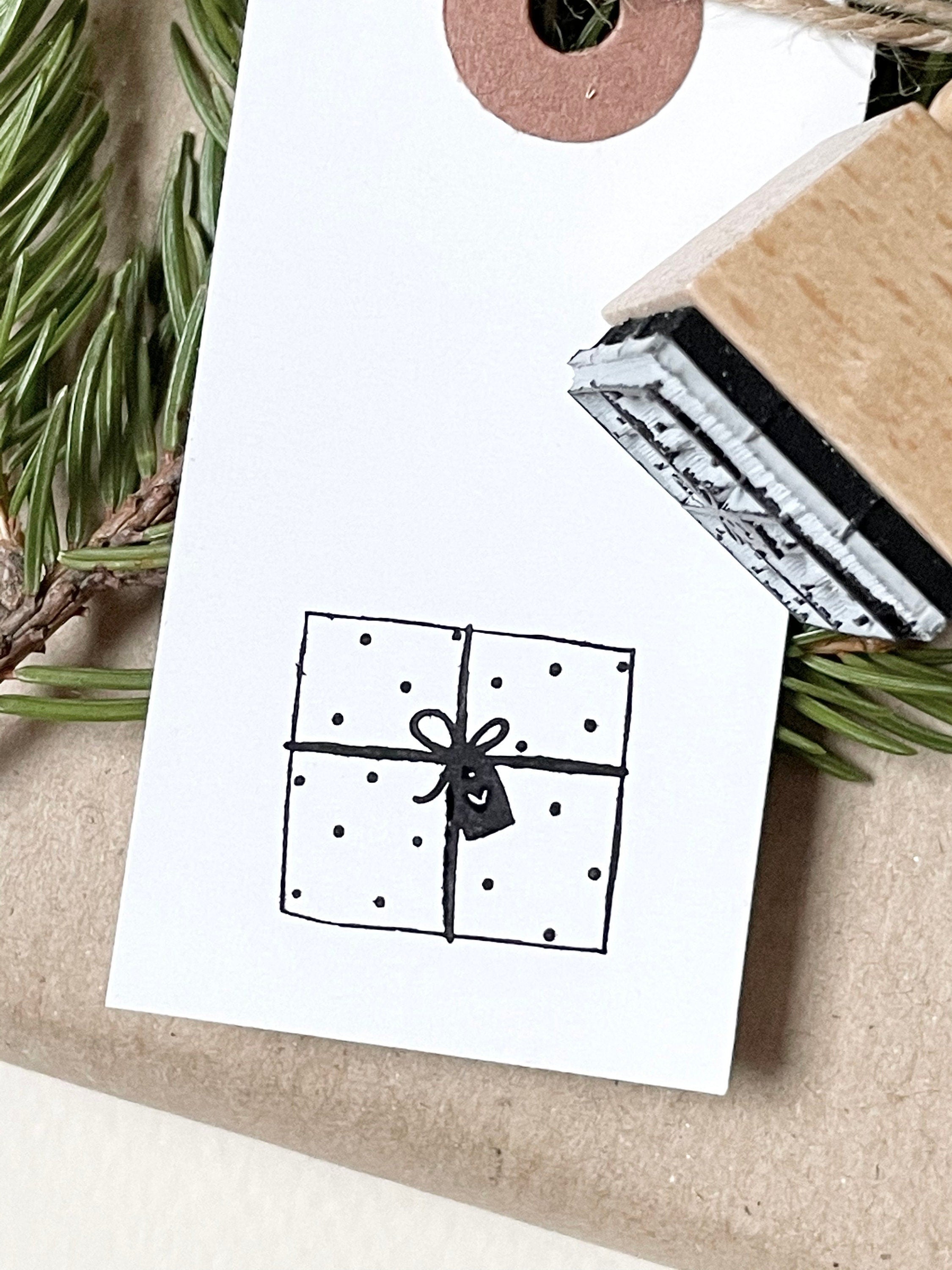 Stempel Weihnachten | Motivstempel Geschenk | Weihnachtsstempel | Adventskalender | Geburtstag