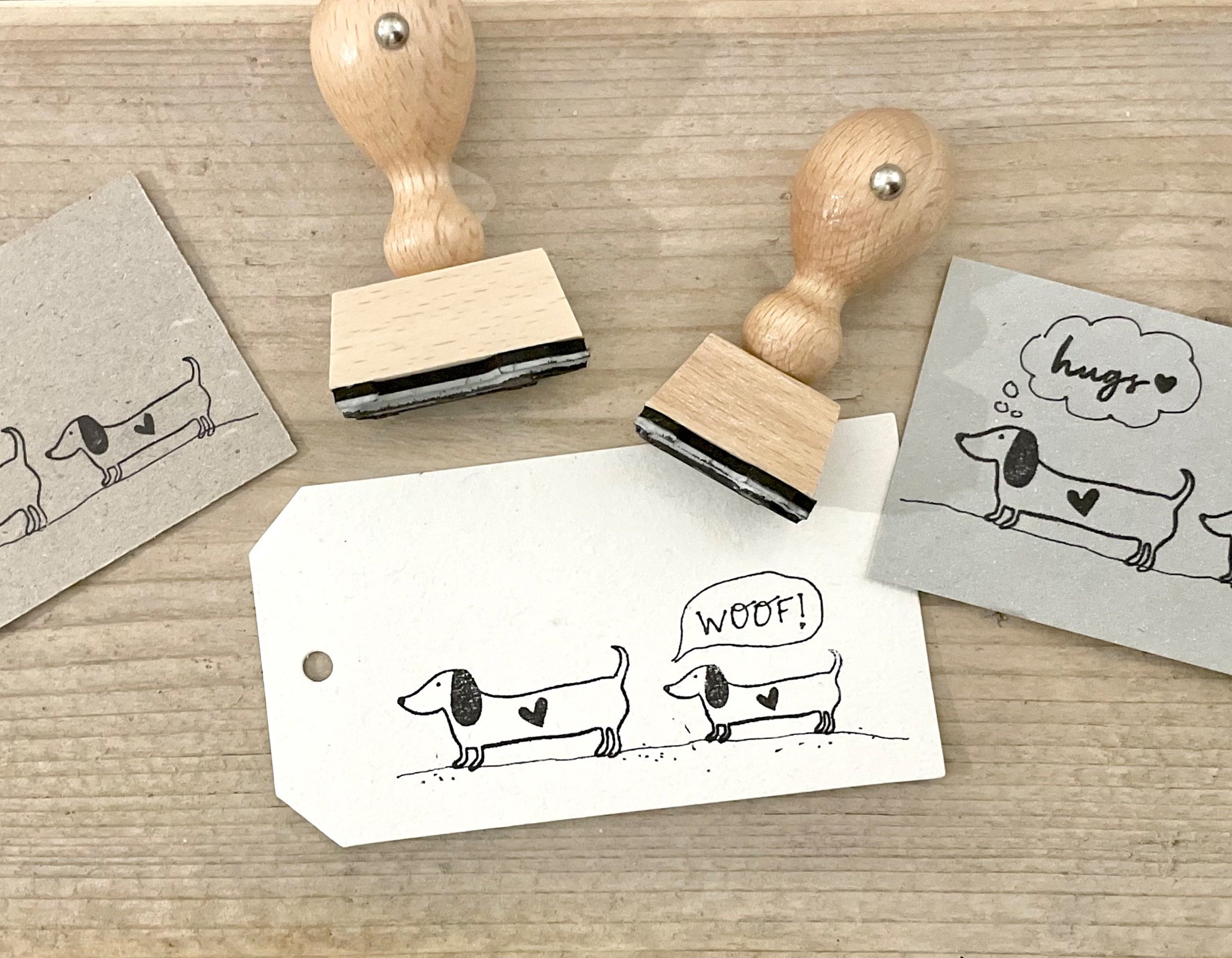 Stempel DACKEL | Stempel Hund | Kindergeburtstag | Schulanfang | Dachshund | Dackel mit Herz
