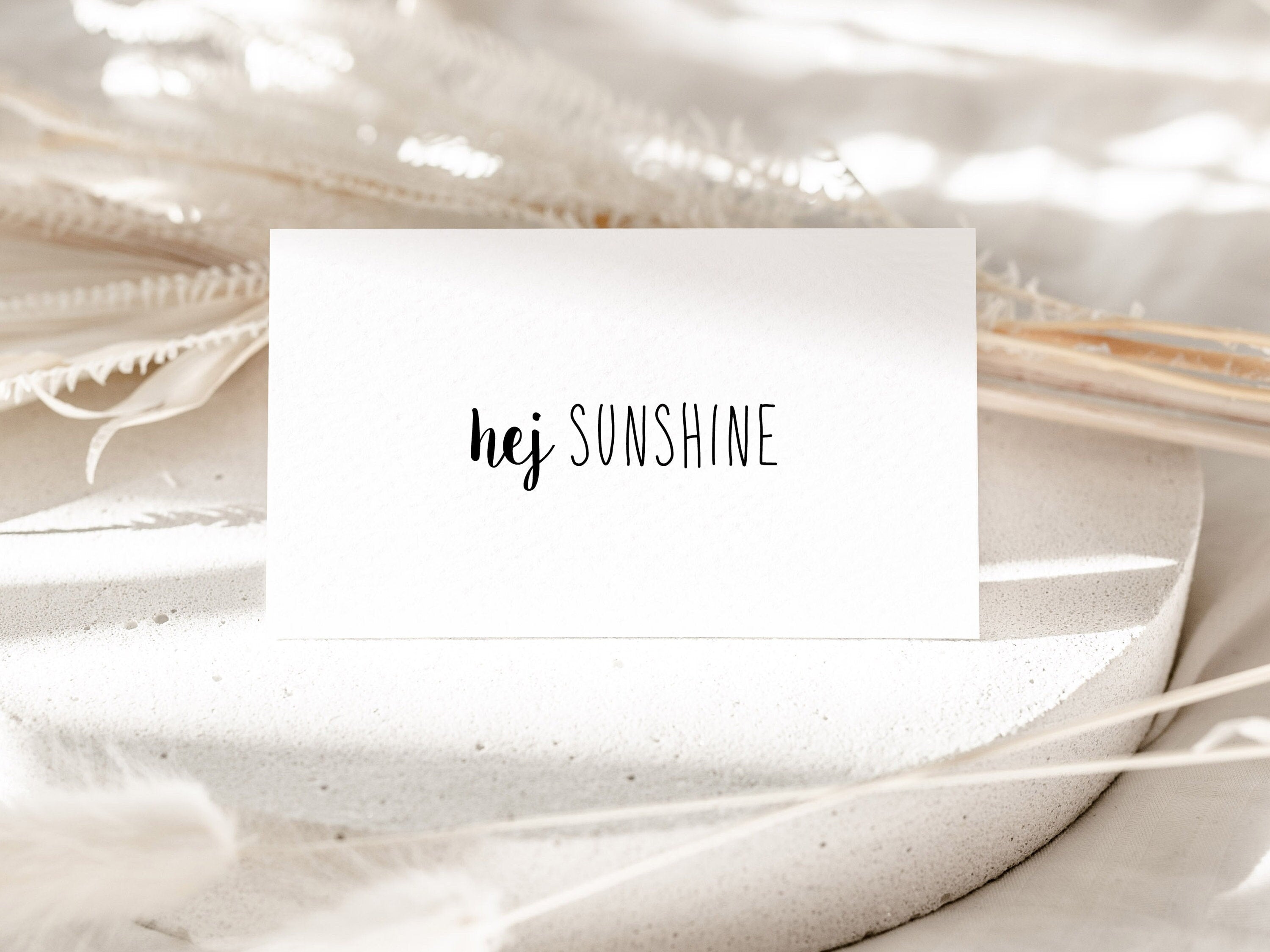 STEMPEL hej Sunshine, Stempel Geschenk, Stempel Geburtstag