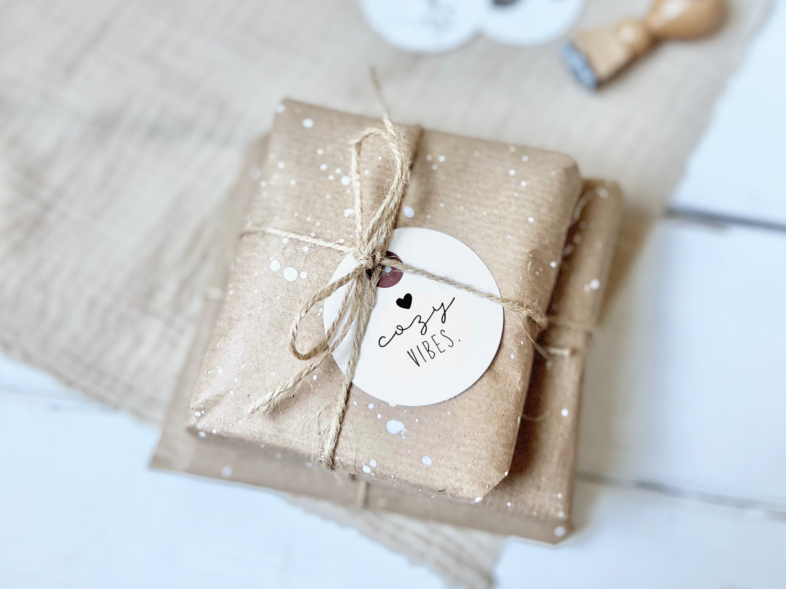 Stempel Weihnachten | Textstempel cozy VIBES | Weihnachtsstempel | Adventskalender