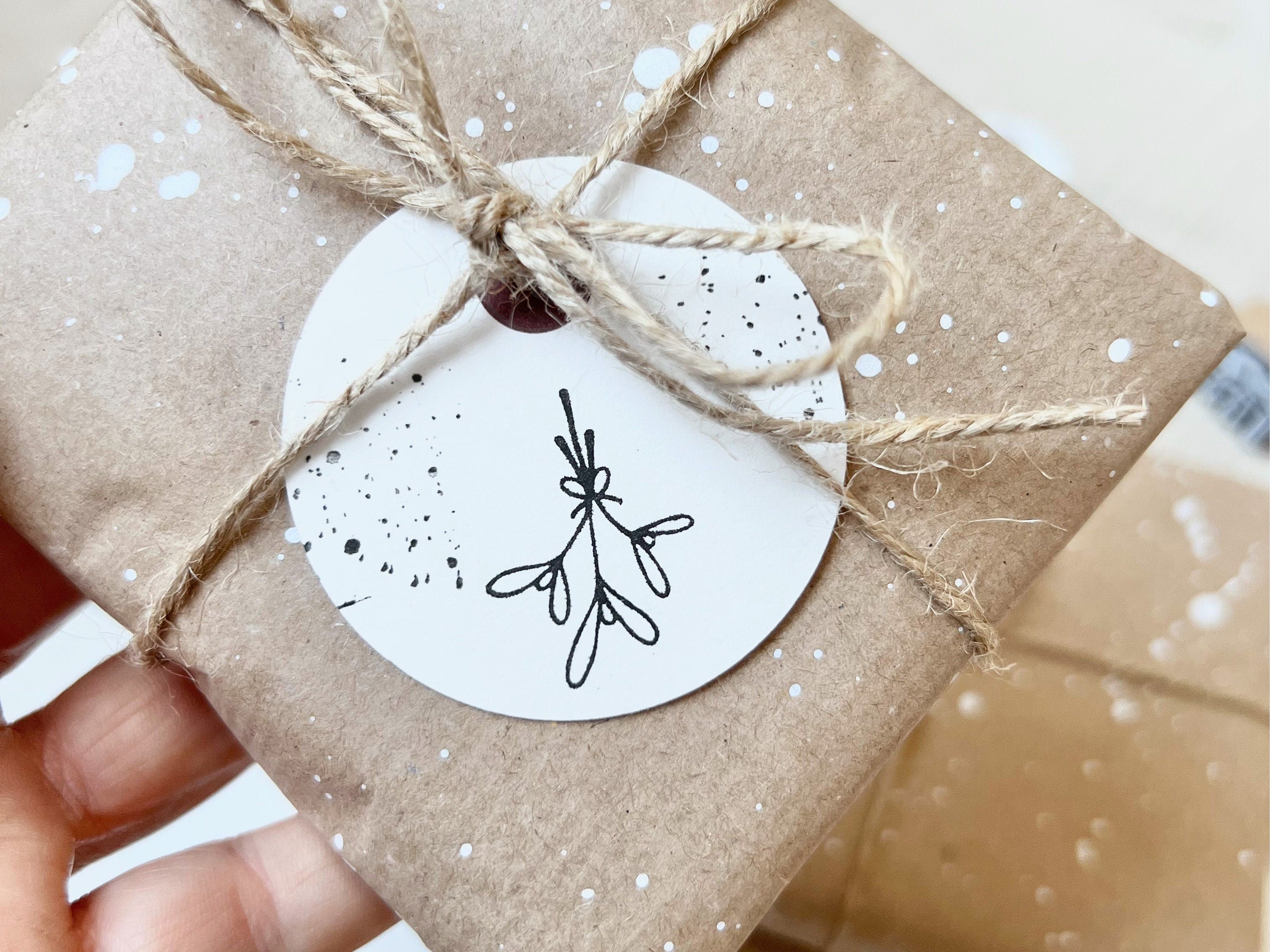 Stempel Weihnachten | Motivstempel Mistelzweig | Mistletoe | Weihnachtsstempel | Adventskalender