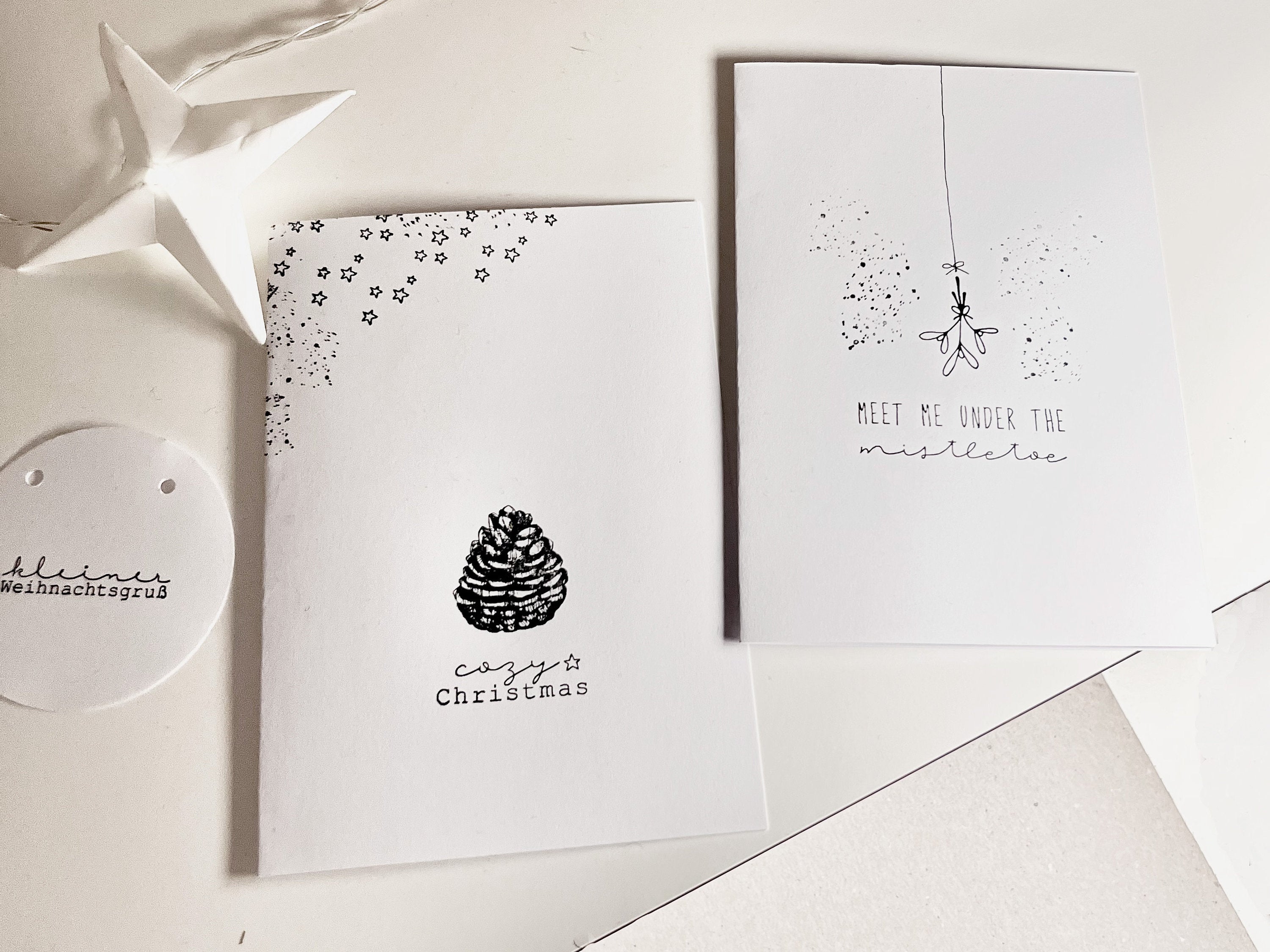Stempel Weihnachten | Textstempel Meet me under the mistletoe | Weihnachtsstempel | Adventskalender