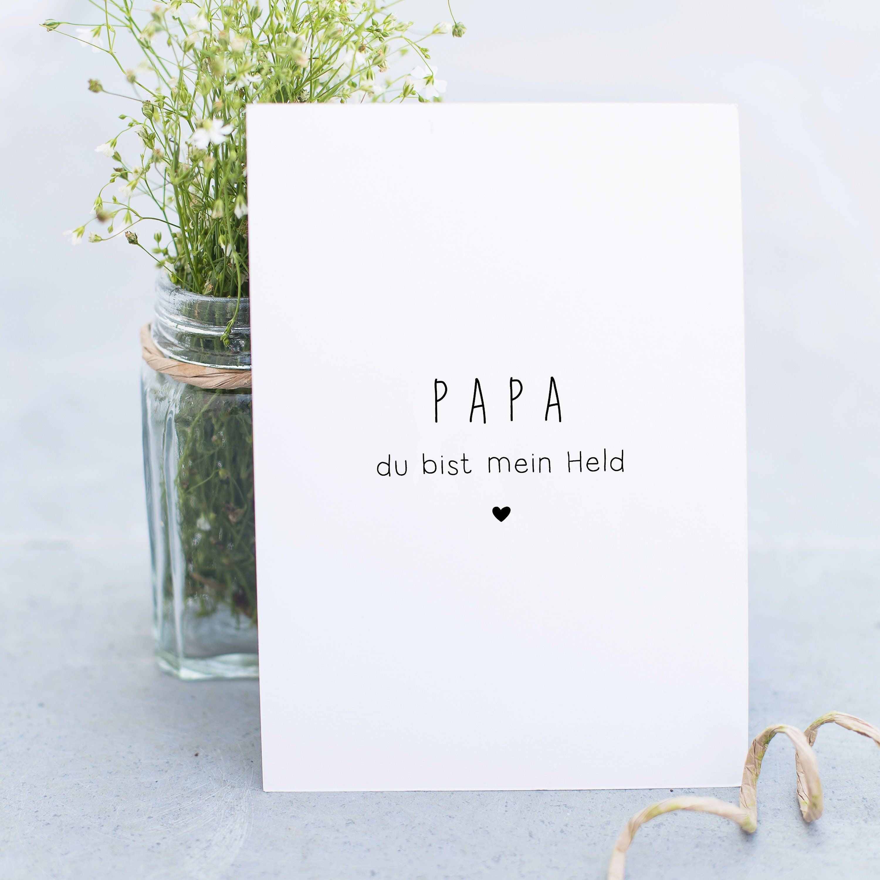 Stempel Vatertag, PAPA du bist mein Held, Geschenk Vater