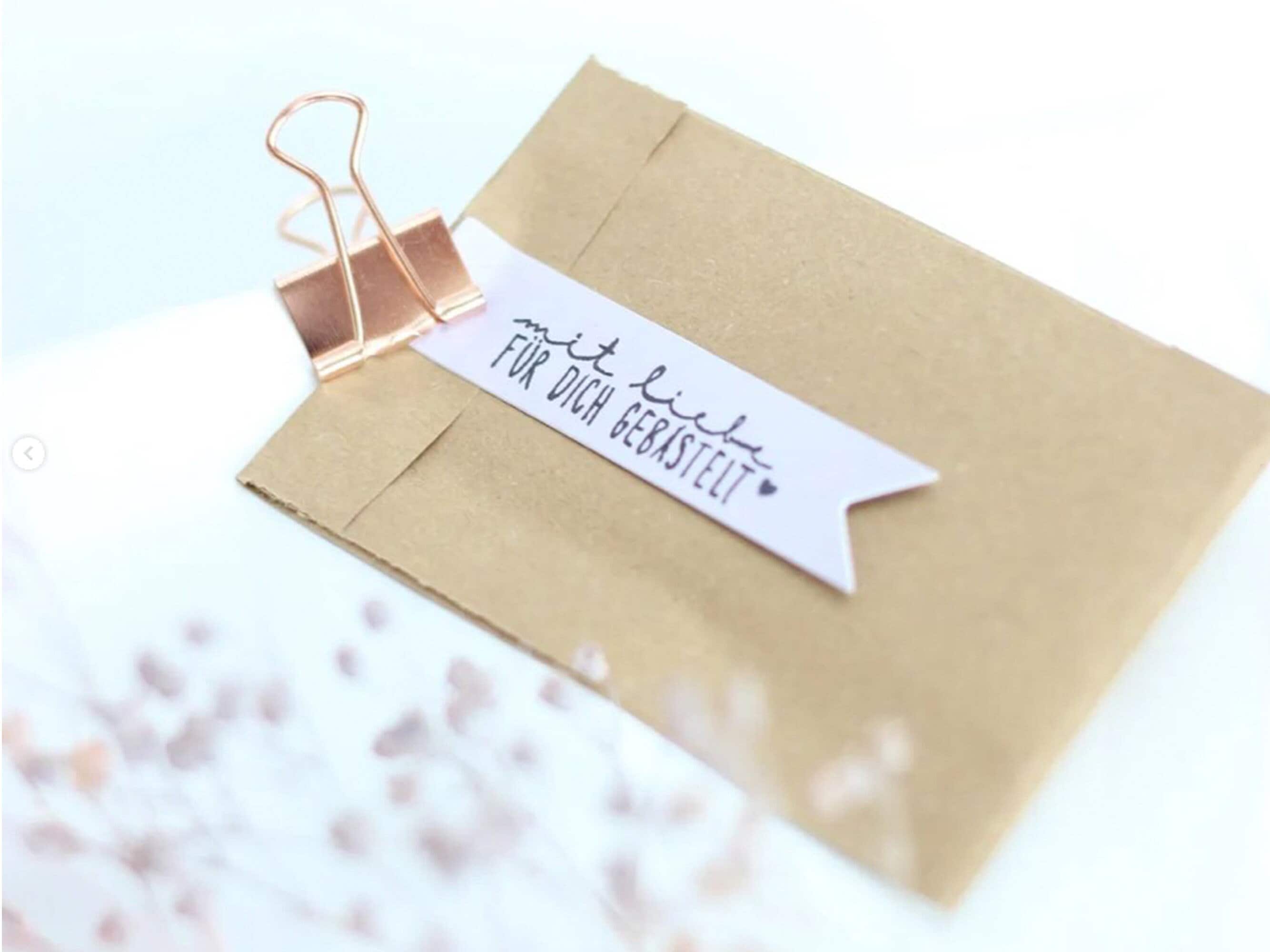 STEMPEL mit liebe für dich gebastelt, Stempel mit Herz