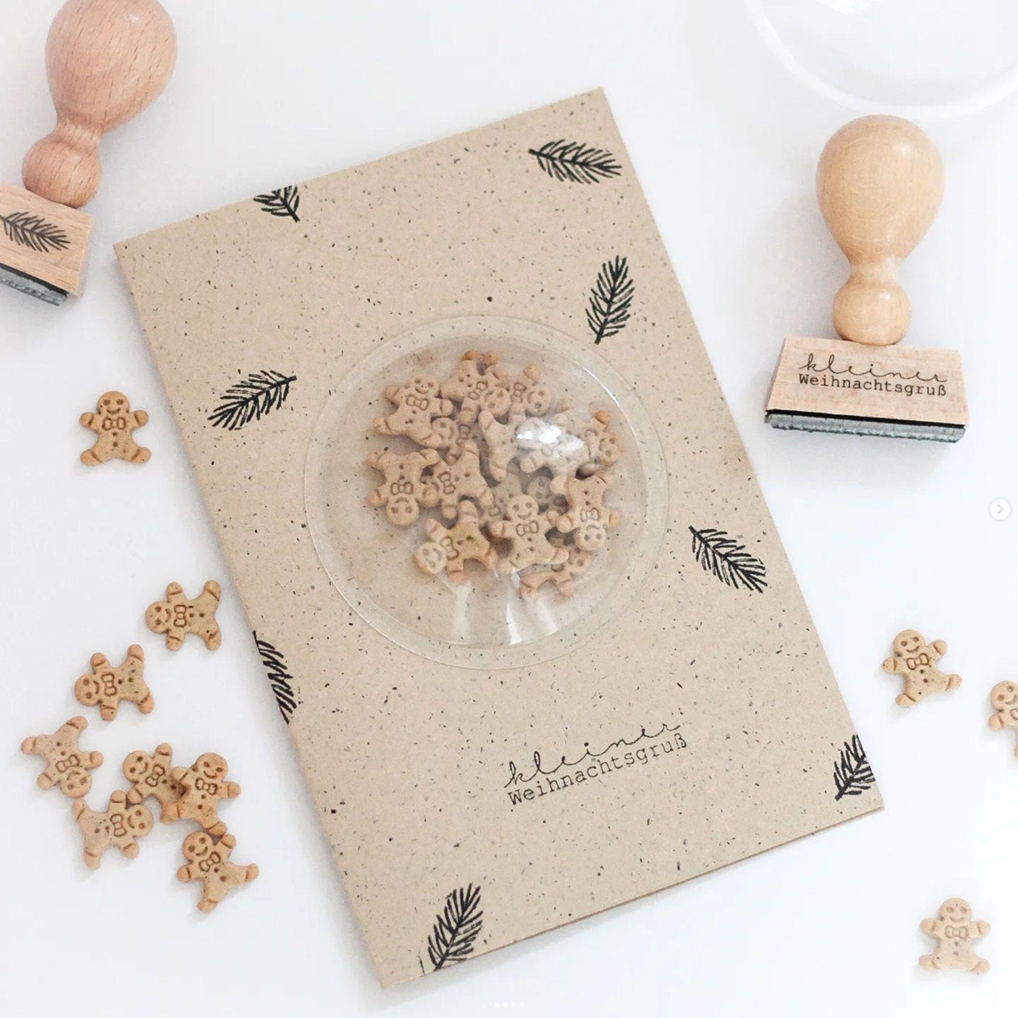 Stempel Weihnachten, kleiner Weihnachtsgruß, Weihnachtsstempel, Advent, Weihnachtskarte