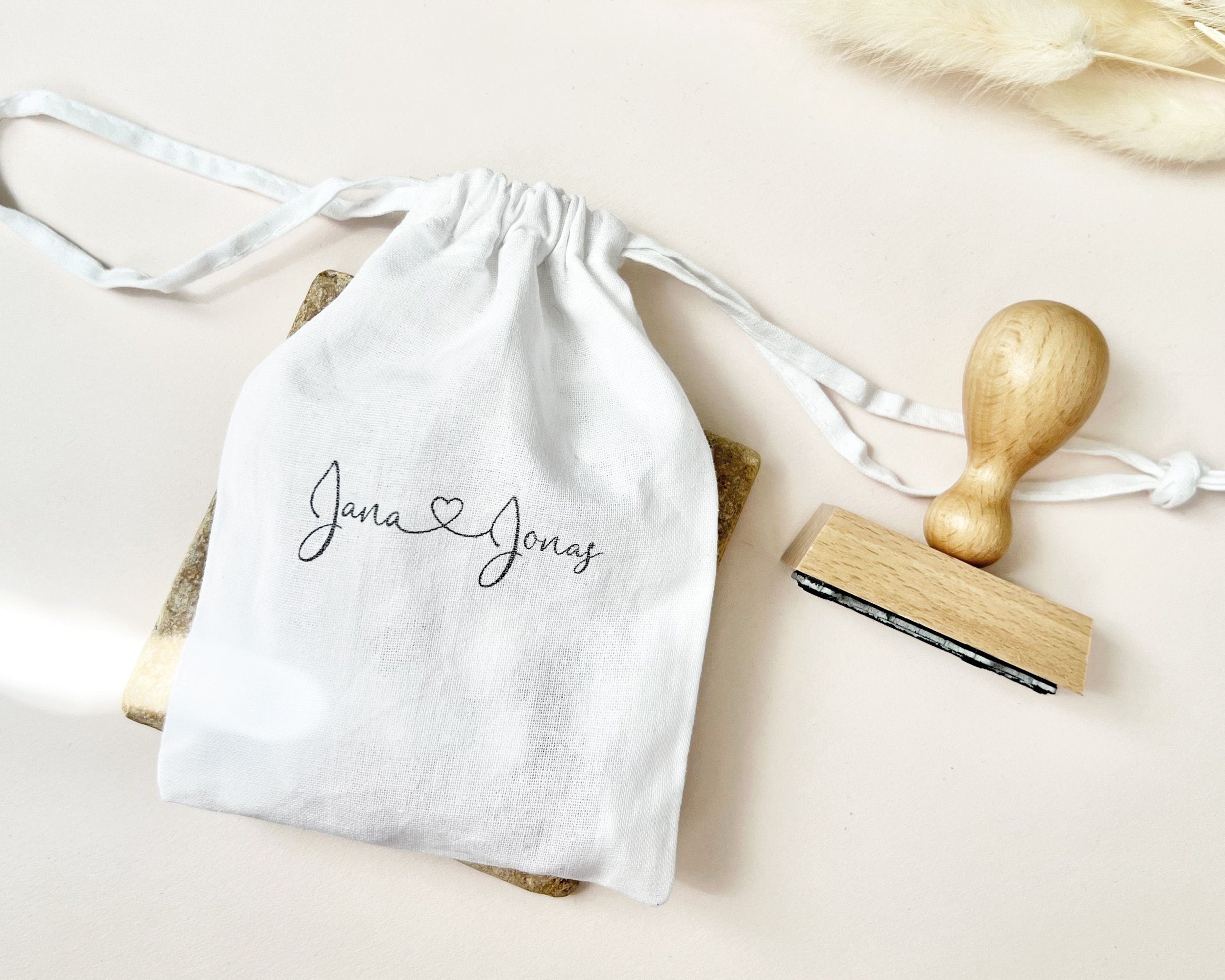 Stempel HOCHZEIT Name, Herz verbunden, Hochzeitseinladung, Hochzeitsstempel, Stempel Hochzeit, personalisiert, Hochzeit Stempel
