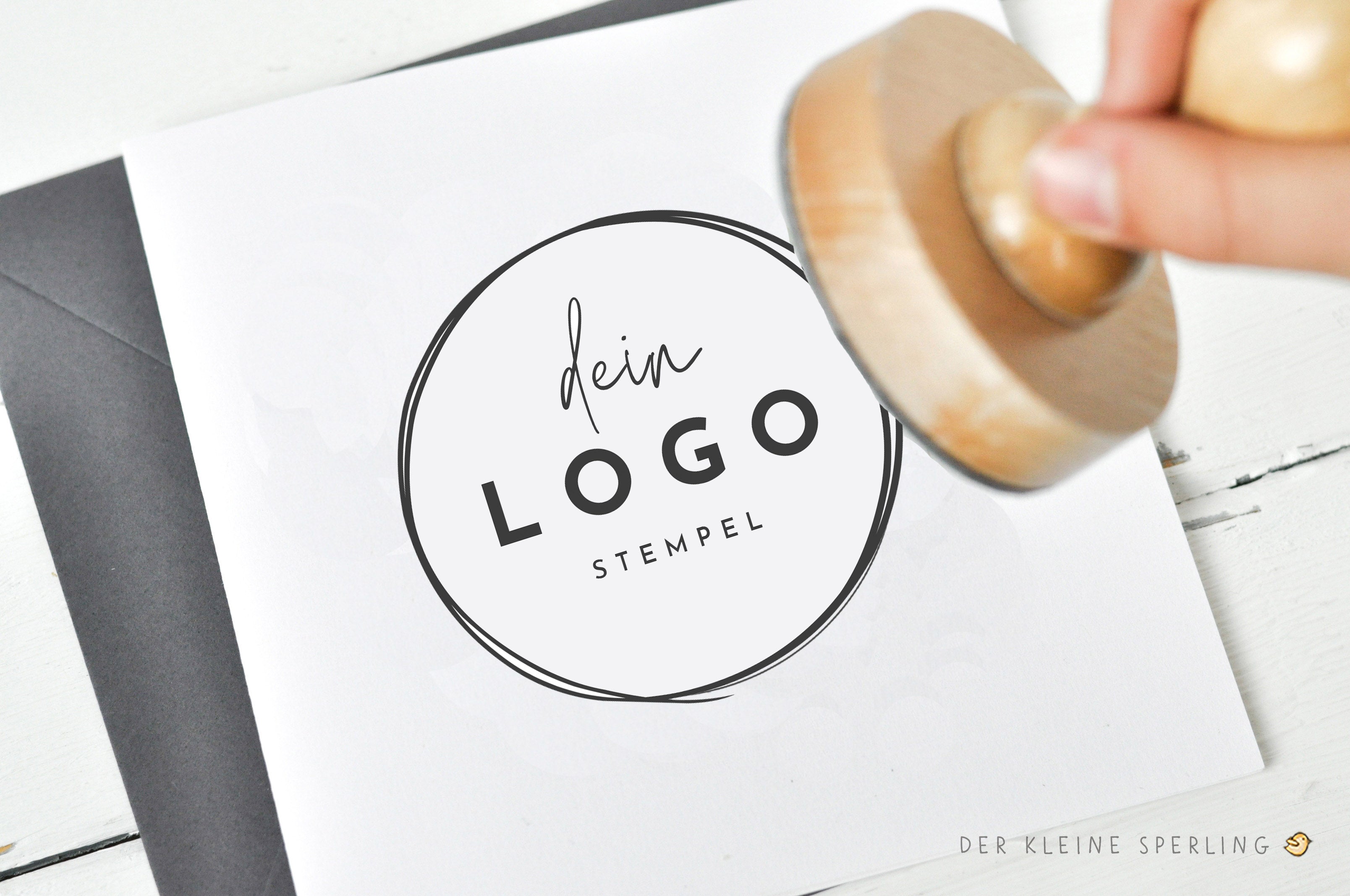 Firmen- und Logo Stempel,Stempel mit deinem Logo, Logostempel, personalisierter Stempel, Adressstempel, Firmenstempel