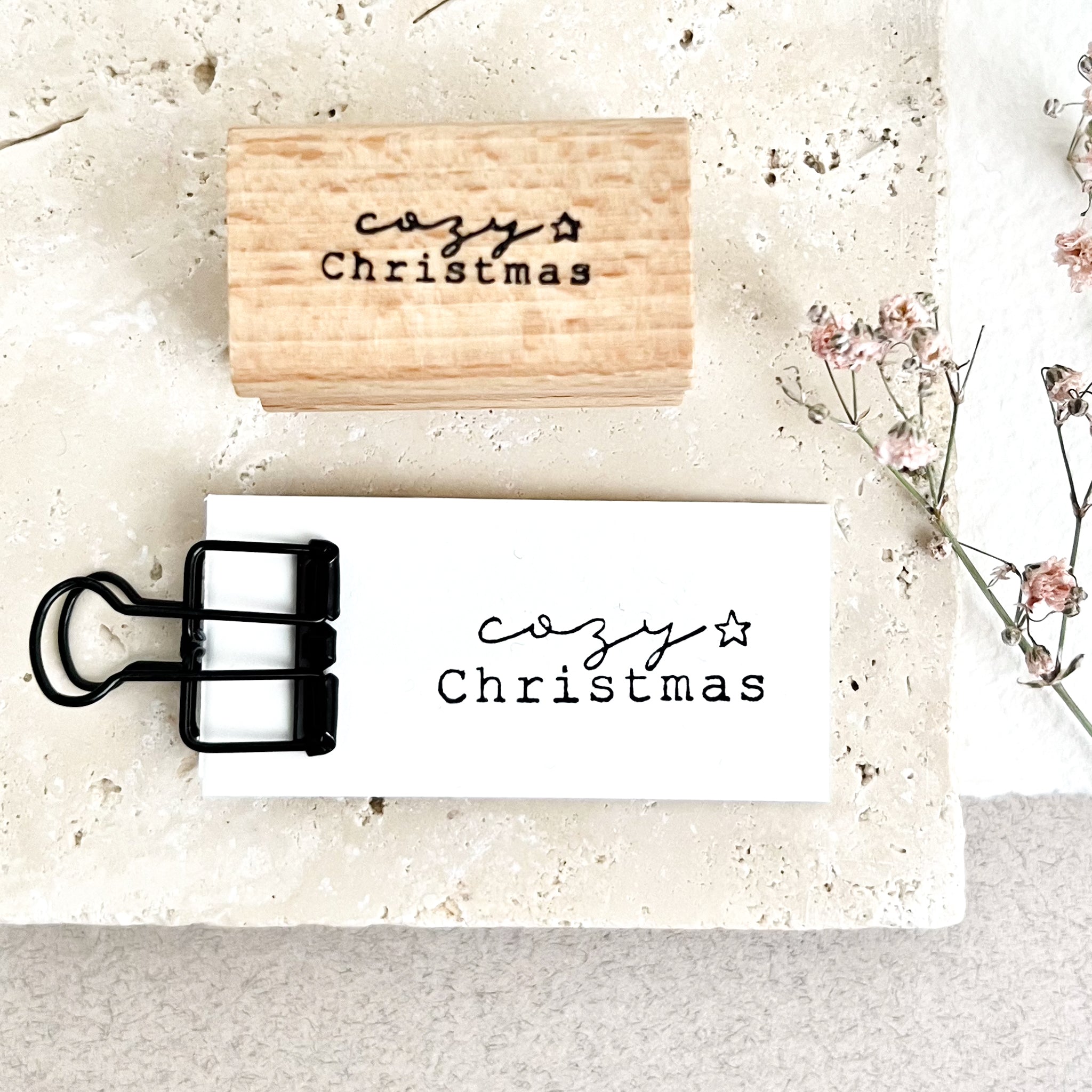 Stempel Weihnachten, cozy Christmas, Weihnachtsstempel, Advent, Weihnachtskarte