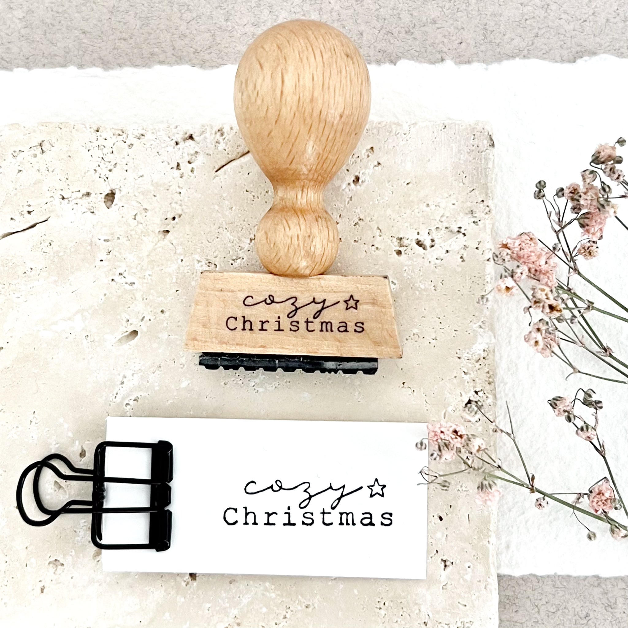 Stempel Weihnachten, cozy Christmas, Weihnachtsstempel, Advent, Weihnachtskarte