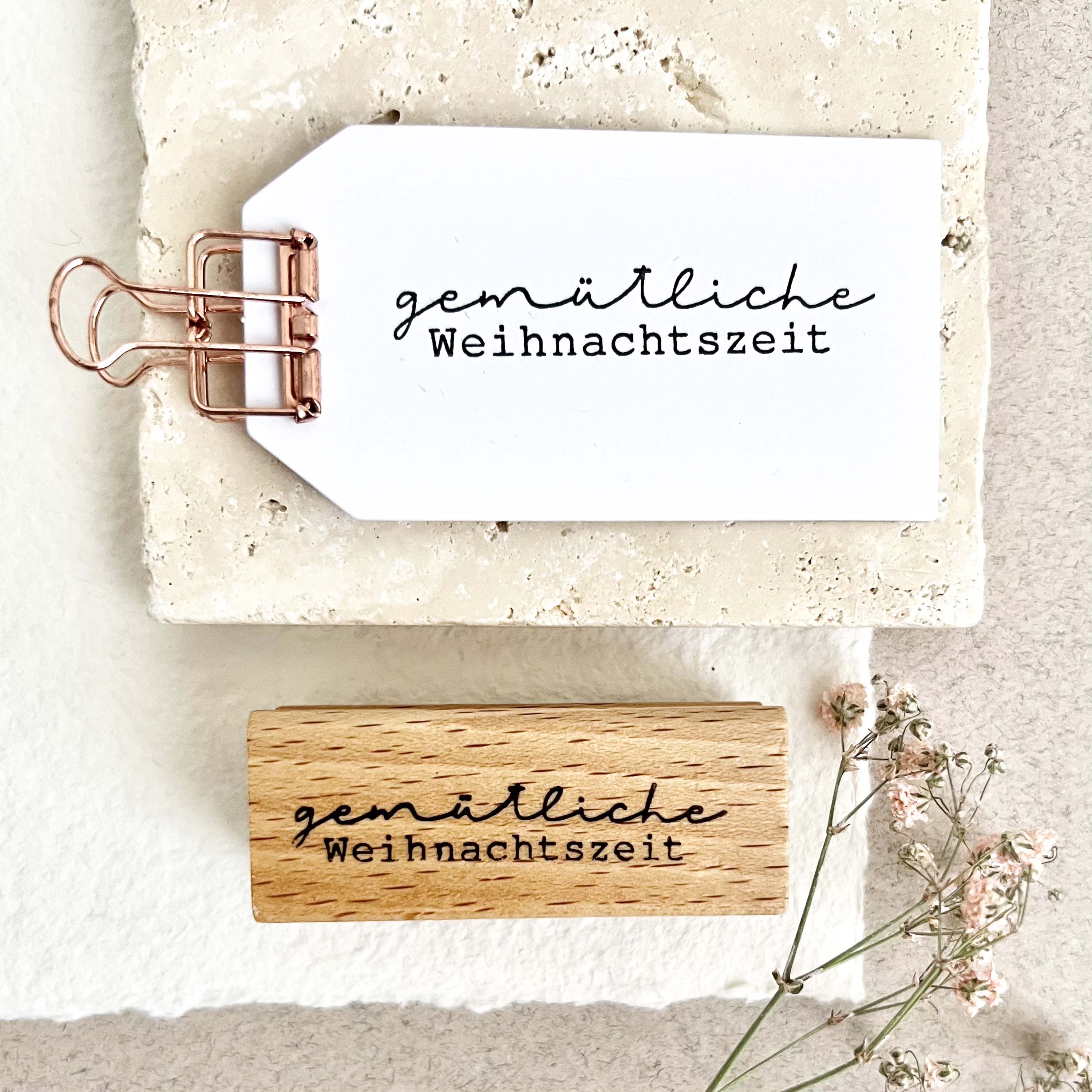 Stempel gemütliche Weihnachtszeit | Stempel Weihnachten | Weihnachtsgruß