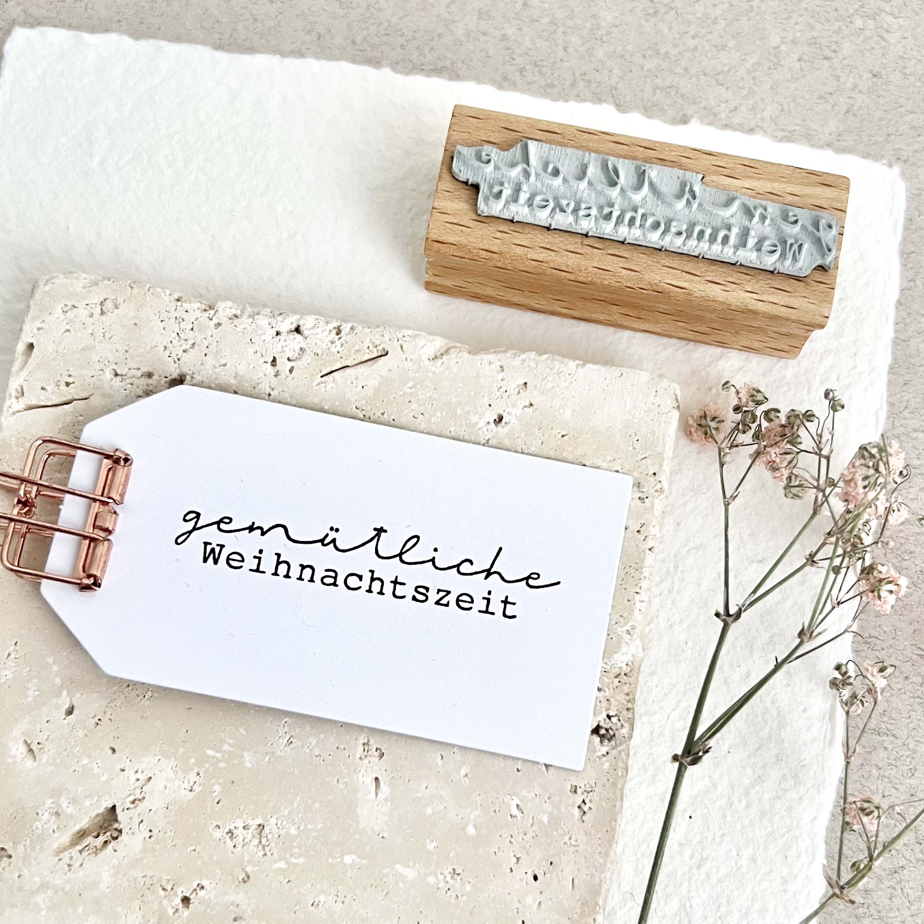 Stempel gemütliche Weihnachtszeit | Stempel Weihnachten | Weihnachtsgruß