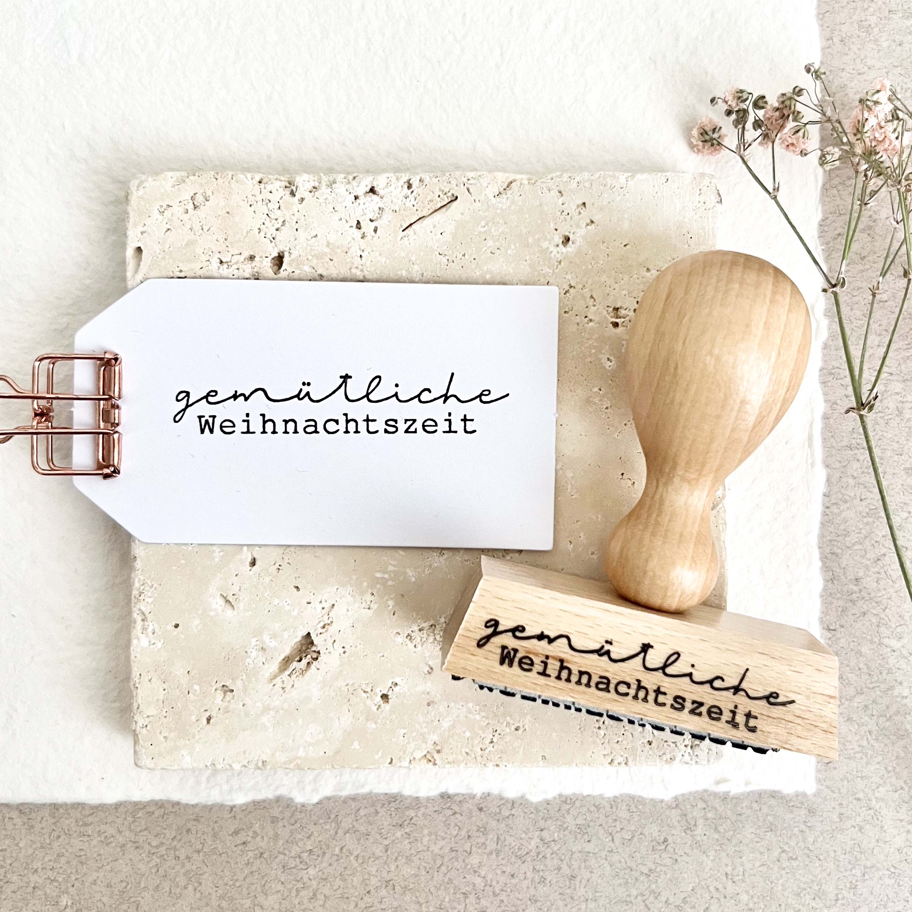 Stempel gemütliche Weihnachtszeit | Stempel Weihnachten | Weihnachtsgruß