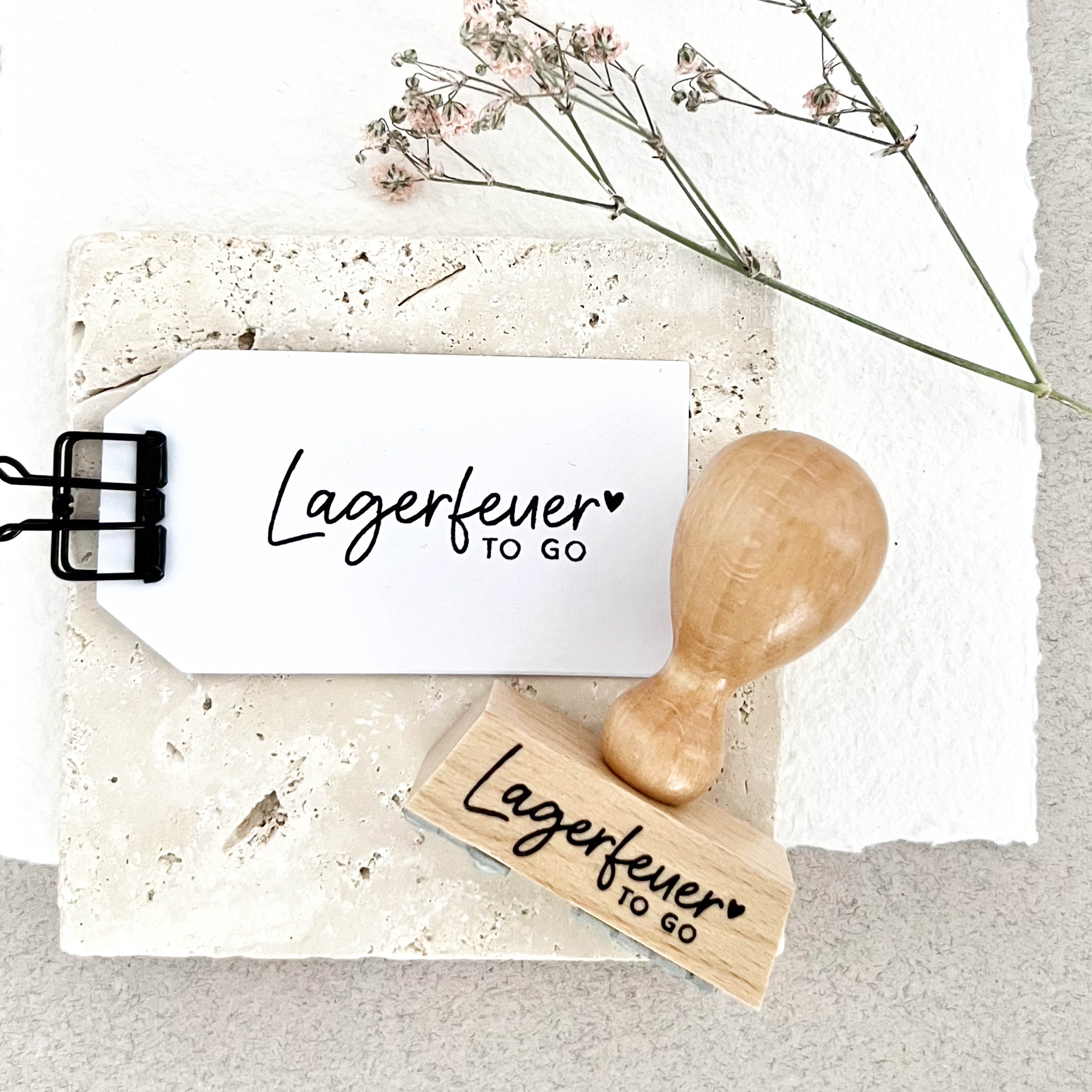 Stempel Lagerfeuer to go | Stempel für Mitbringsel